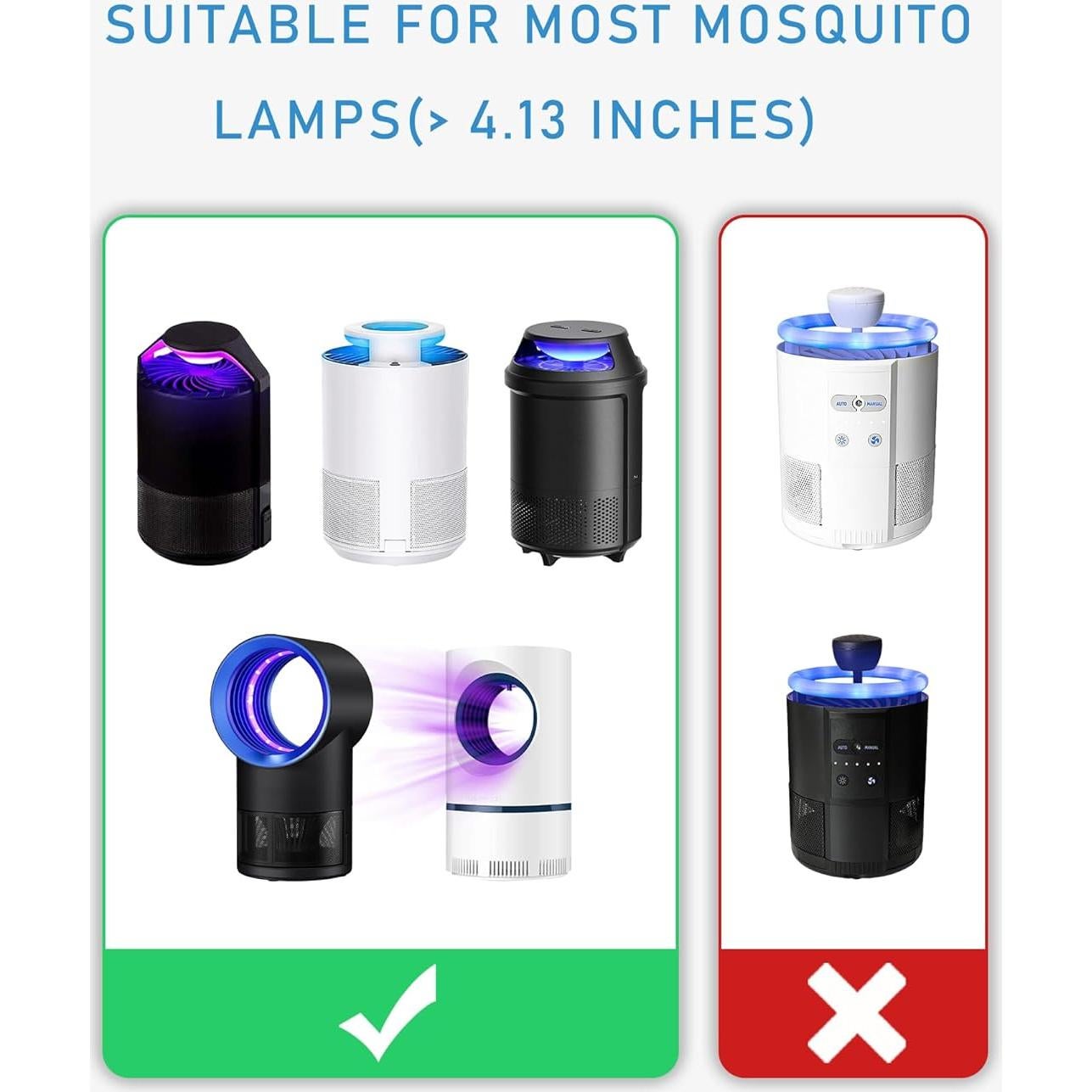 Trampa de Mosquitos Pegajosa Recargable Dichroma 12 Unidades 10.5 cm