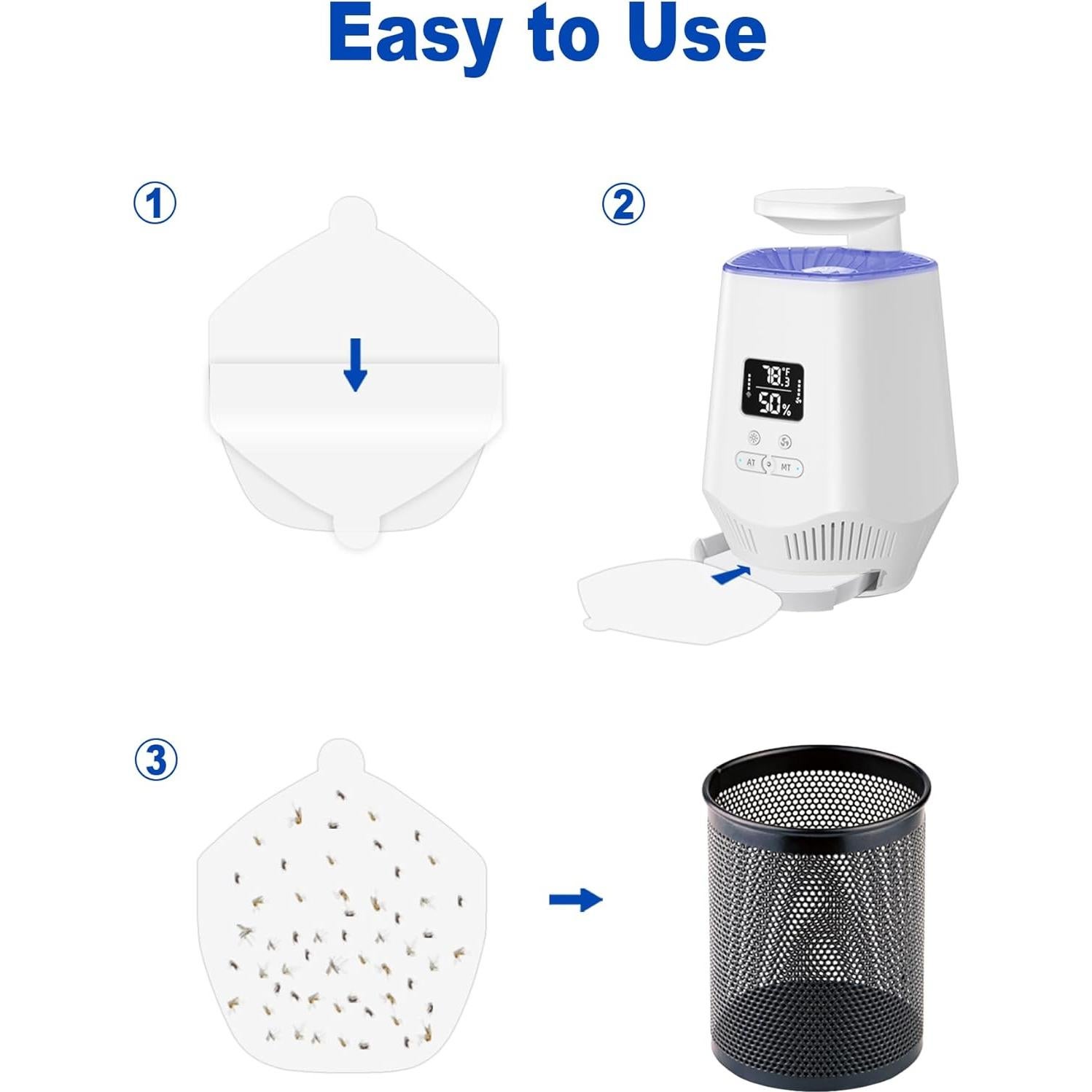 24 Tableros Adhesivos Reemplazo Fooxem IT10 para Moscas