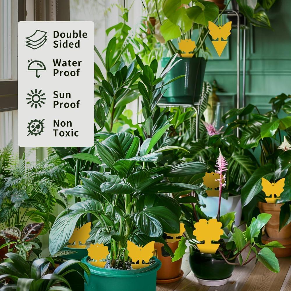 Trampa Adhesiva Amarilla Greenkeeper 48 Pcs para Insectos