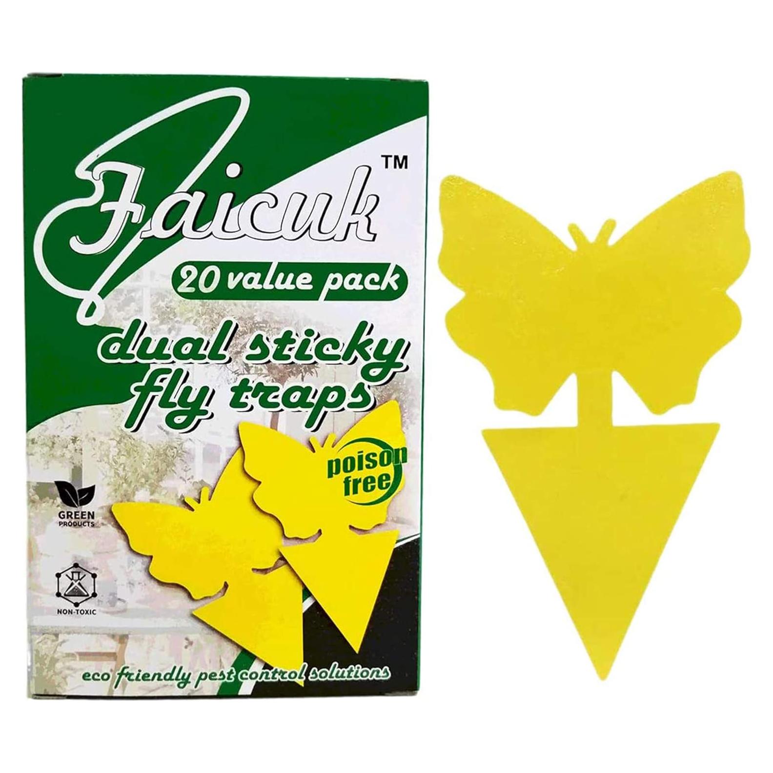 Trampas Adhesivas Amarillas Faicuk para Plantas - 20 Unidades