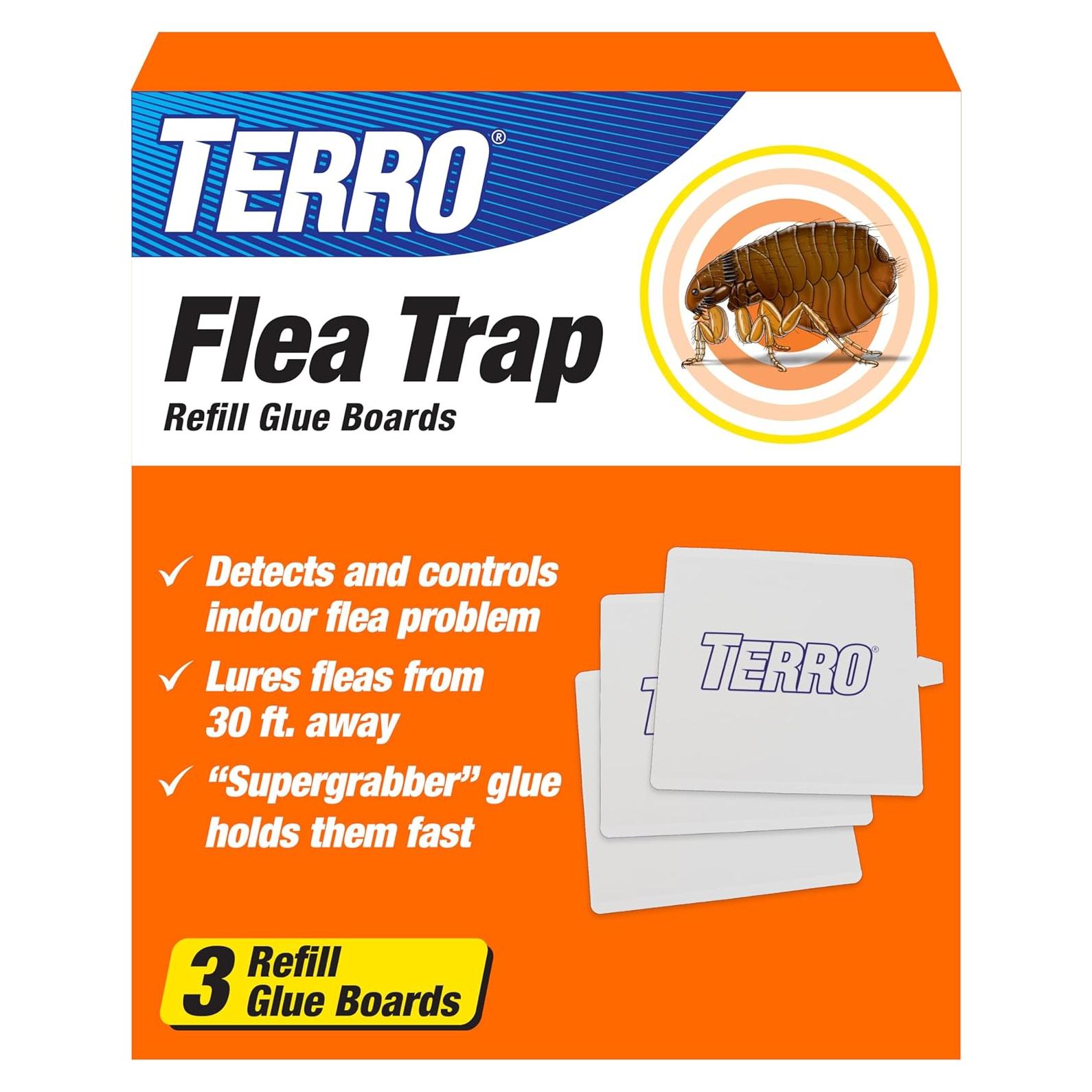 Recarga de Trampas para Pulgas TERRO T231 - 3 Tarjetas de Pegamento
