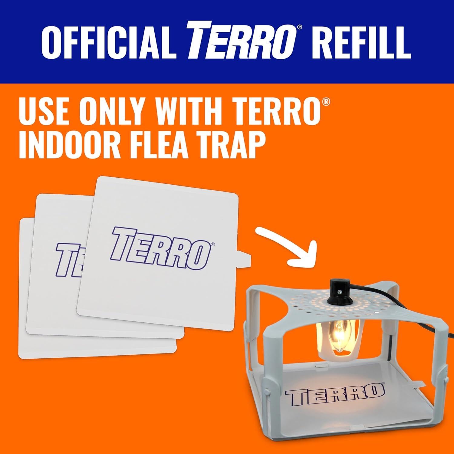 Recarga de Trampas para Pulgas TERRO T231 - 3 Tarjetas de Pegamento
