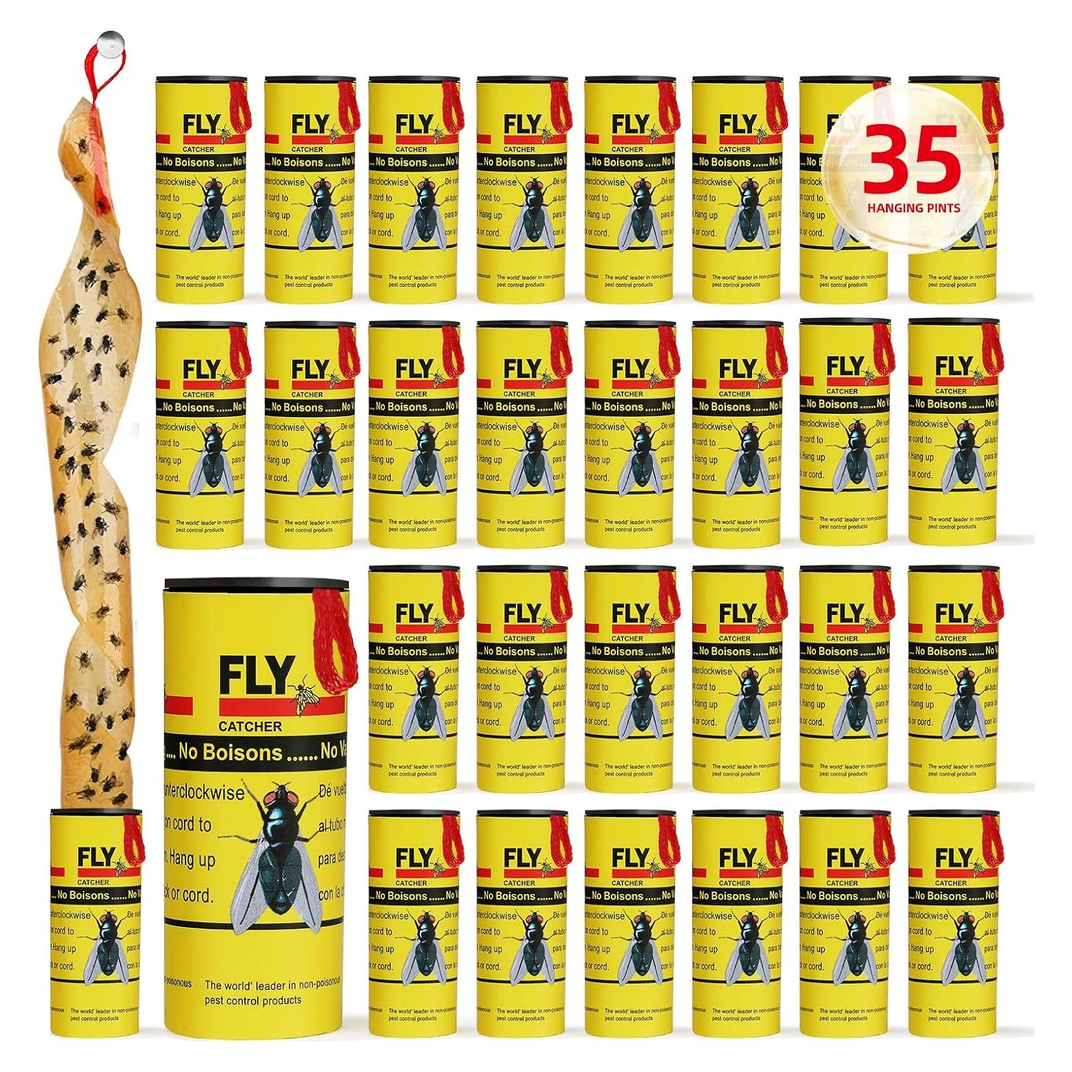 Trampas Adhesivas para Moscas USKICH - 35 Unidades Efectivas