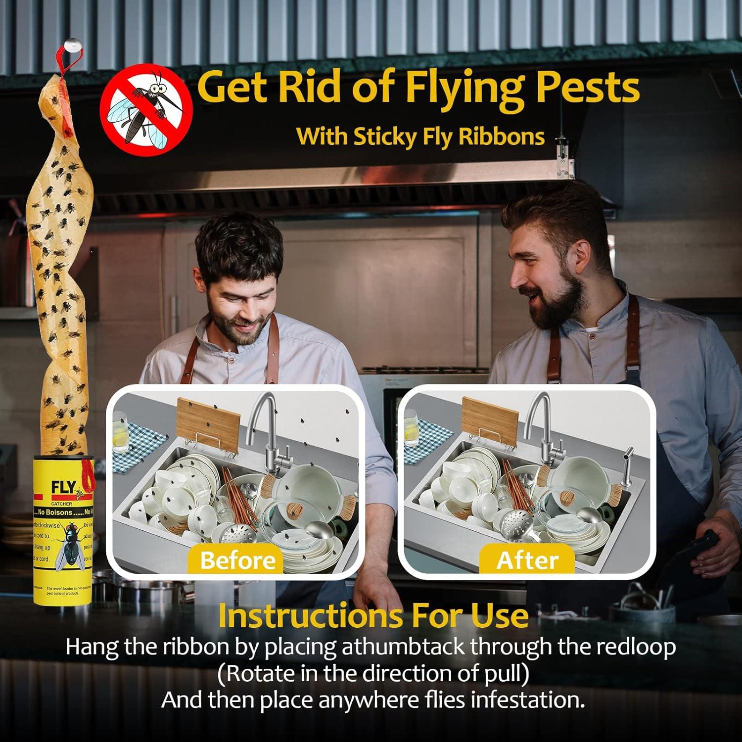 Trampas Adhesivas para Moscas USKICH - 35 Unidades Efectivas