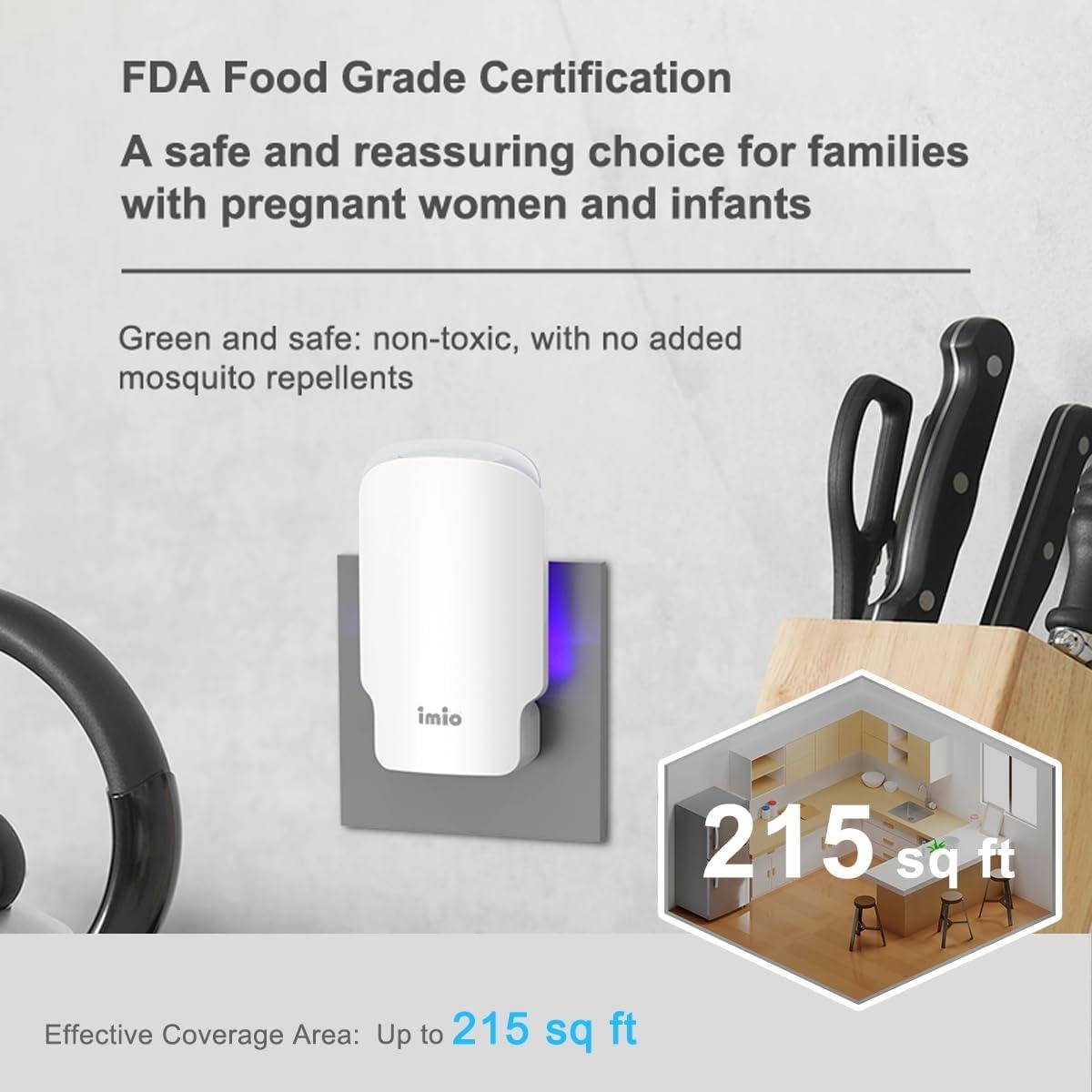 Trampa de Insectos Voladores Imio T10 con Luz UV y 3 Recargas