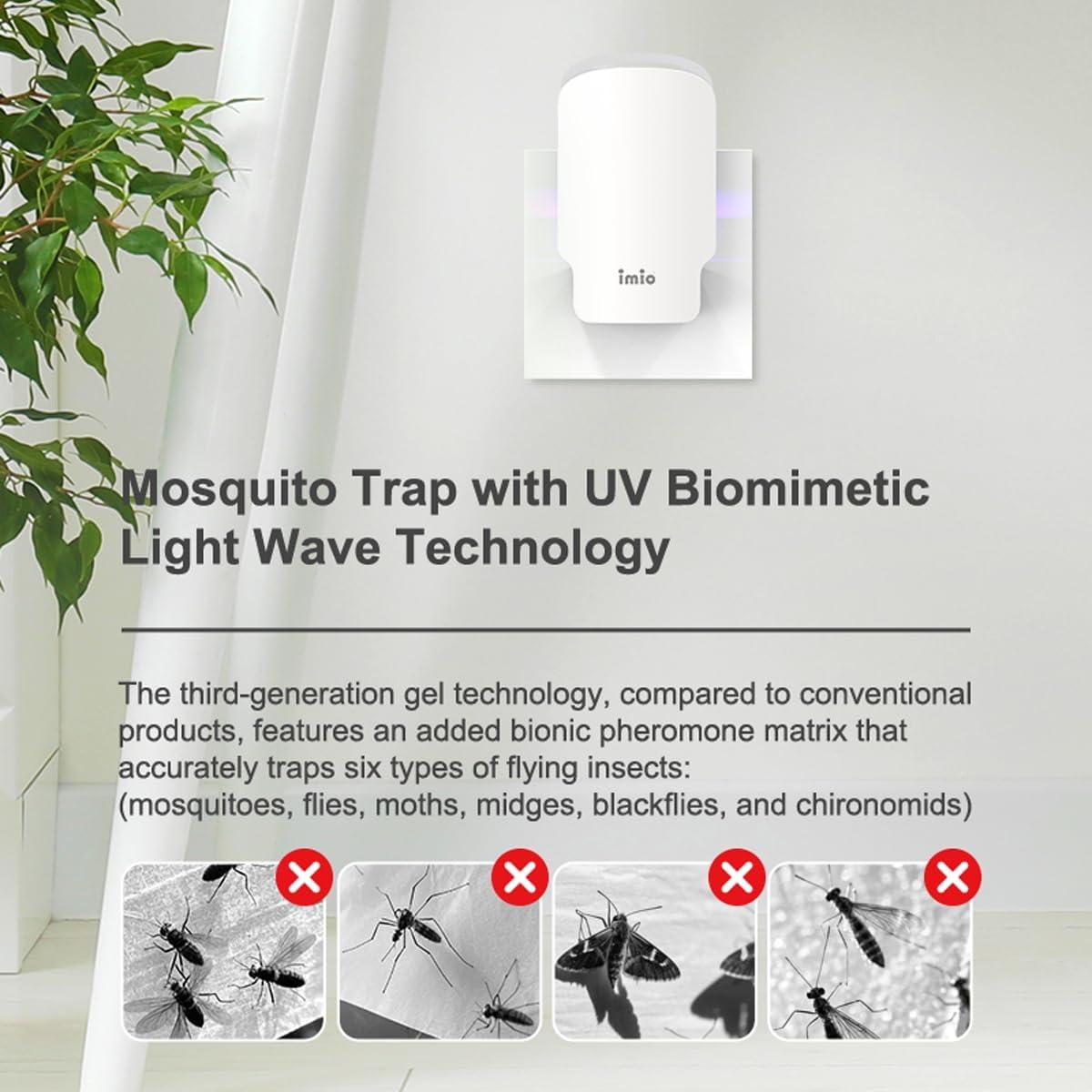 Trampa de Insectos Voladores Imio T10 con Luz UV y 3 Recargas