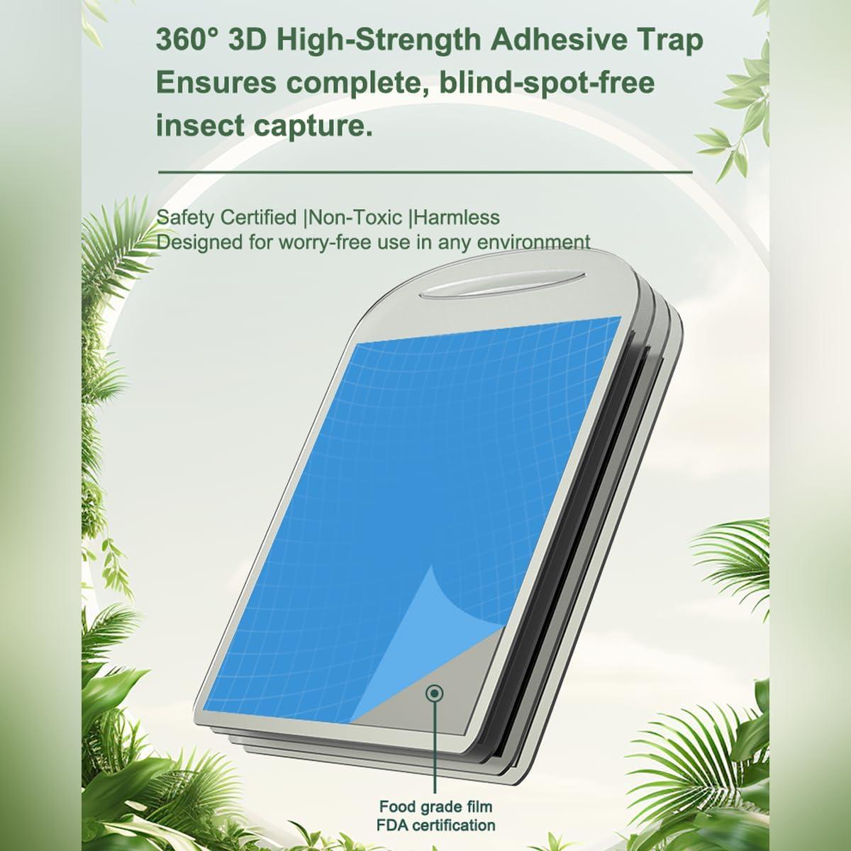 Trampa de Insectos Voladores Imio T10 con Luz UV y 3 Recargas