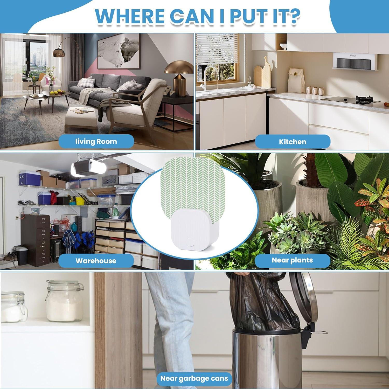 Trampa para Moscas Interior Plainsity MKH-FP-ATE80-4P, 3 Adhesivos