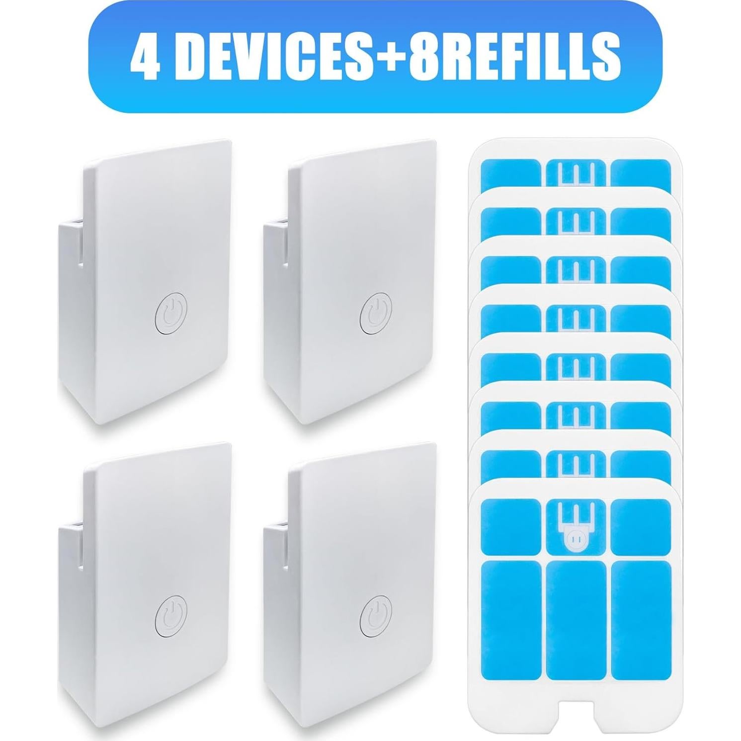Trampa de Insectos de Luz Azul BAIMNOCM 4 Dispositivos + 8 Recargas