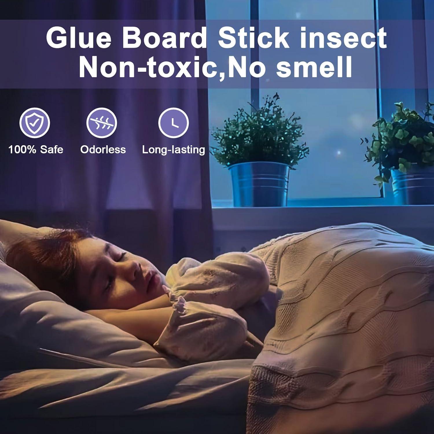 Trampa de Insectos de Luz Azul BAIMNOCM 4 Dispositivos + 8 Recargas