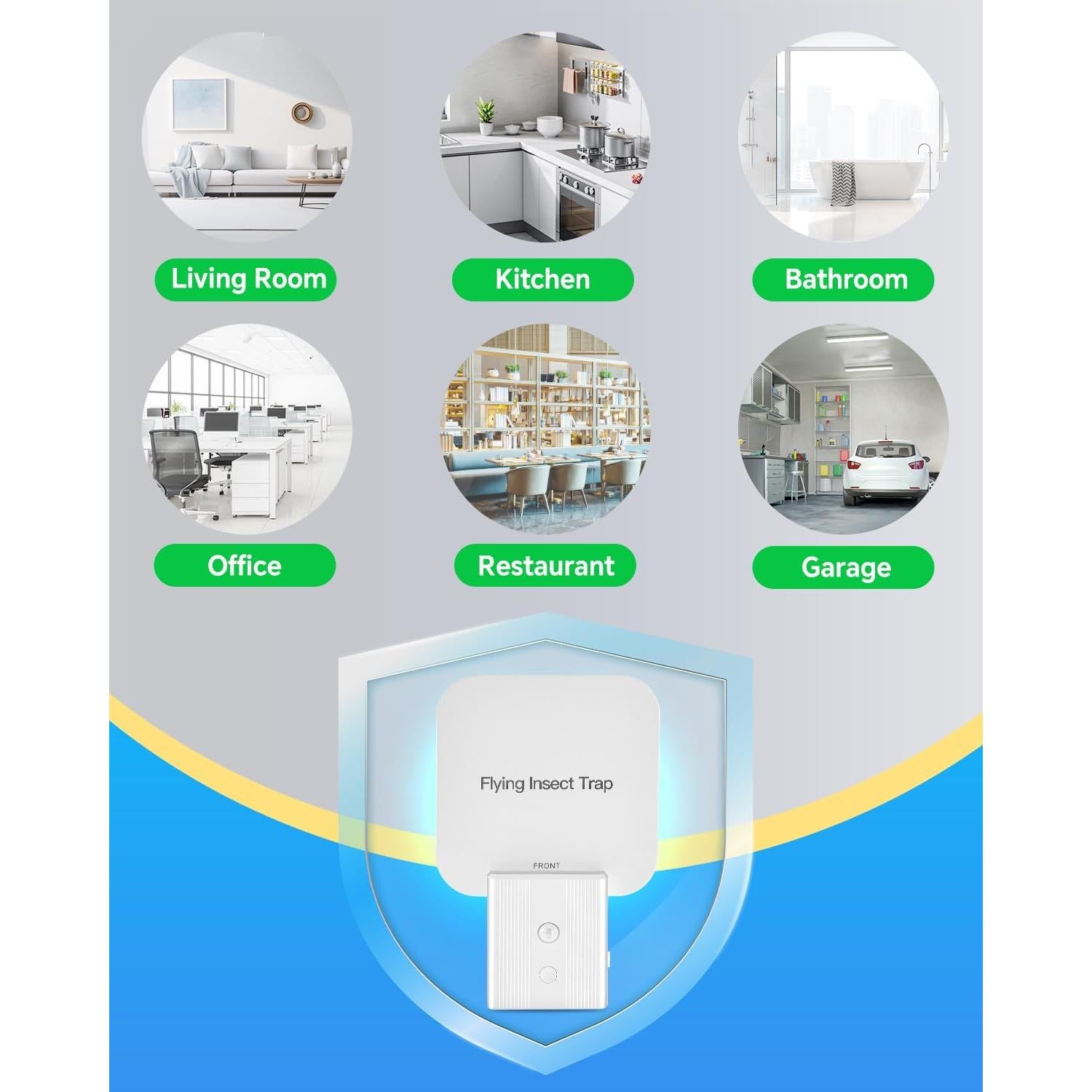Trampa de Moscas Interior Tihilgam 2 en 1 con Luz Nocturna