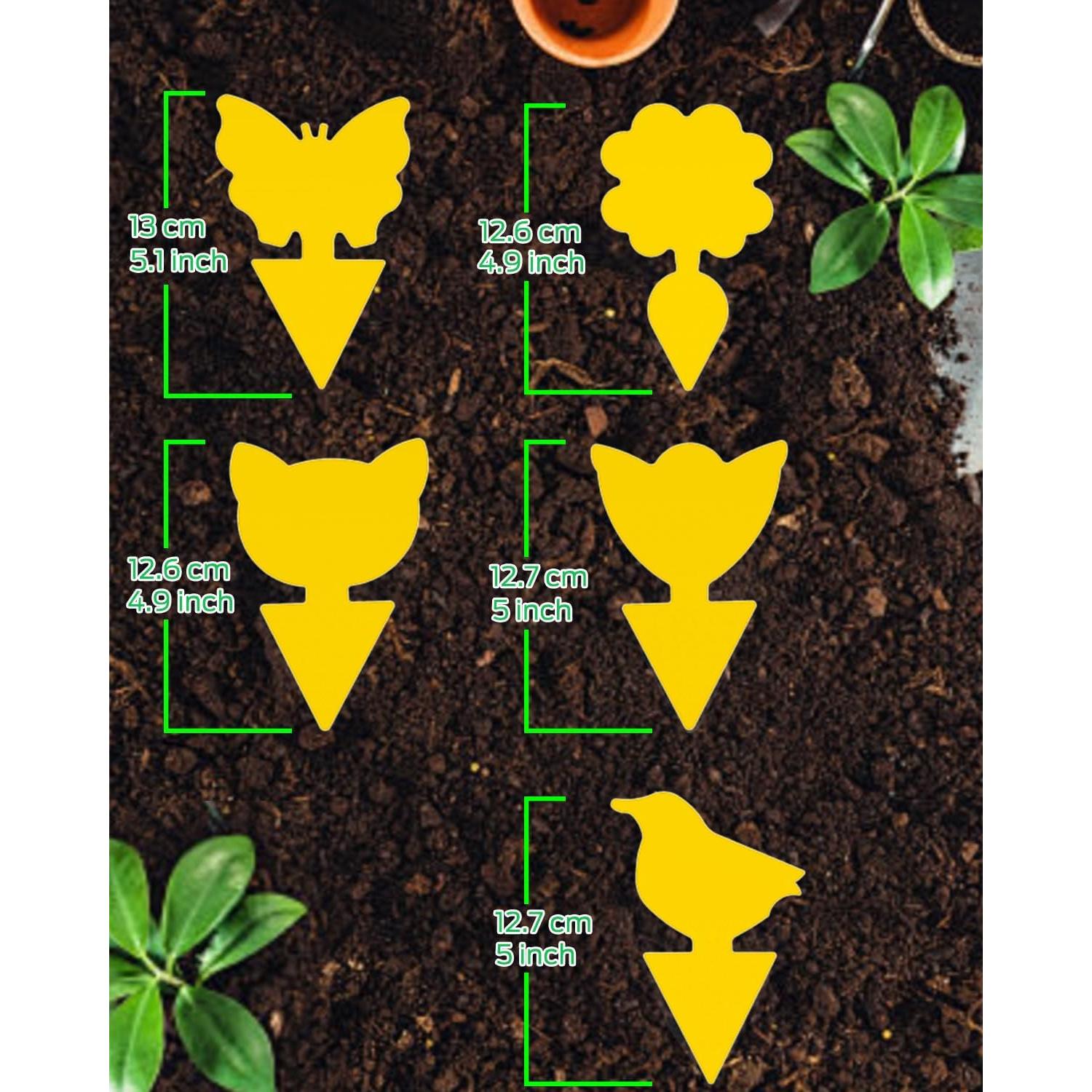 Trampas Adhesivas para Mosquitos Carbelina 50pcs Amarillo