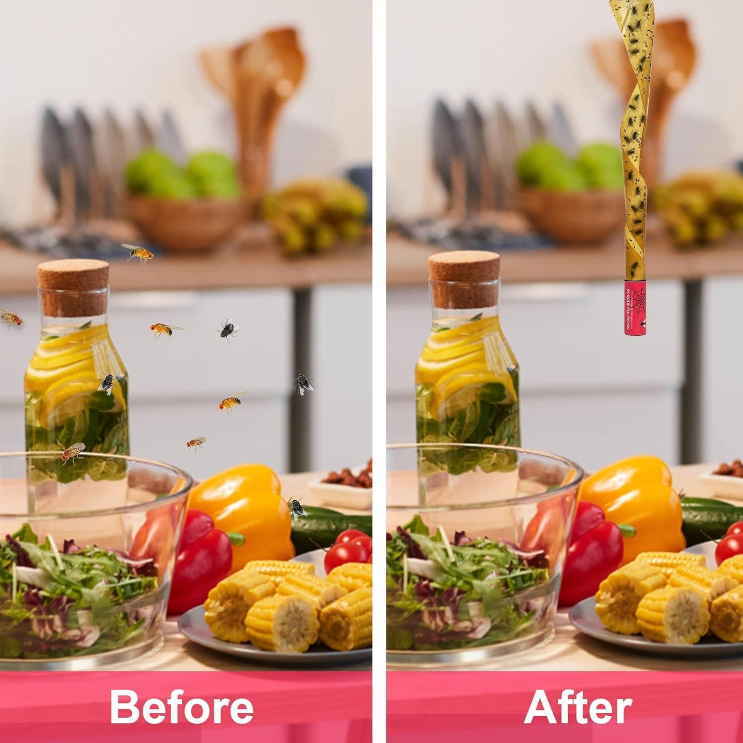 Trampas Adhesivas para Moscas Dwcom 40 Paquetes 368g Efectivas