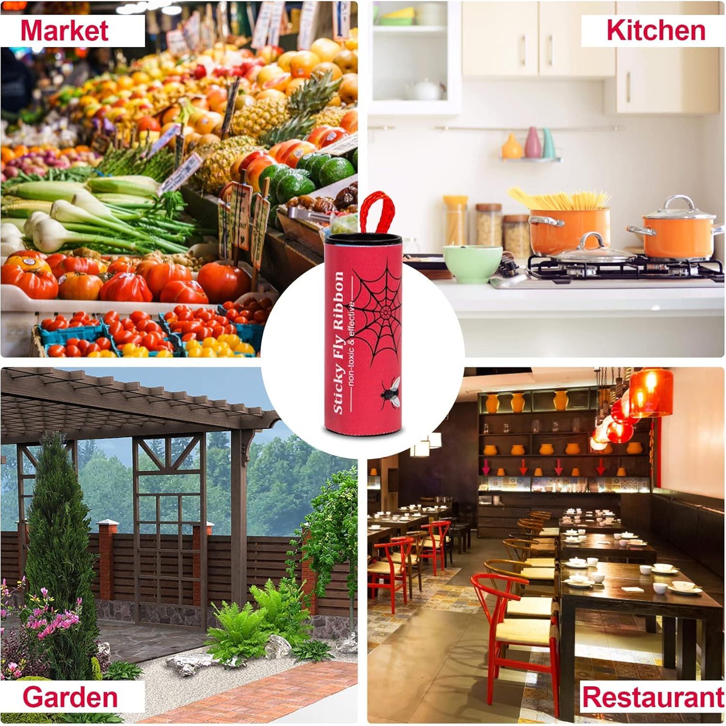 Trampas Adhesivas para Moscas Dwcom 40 Paquetes 368g Efectivas