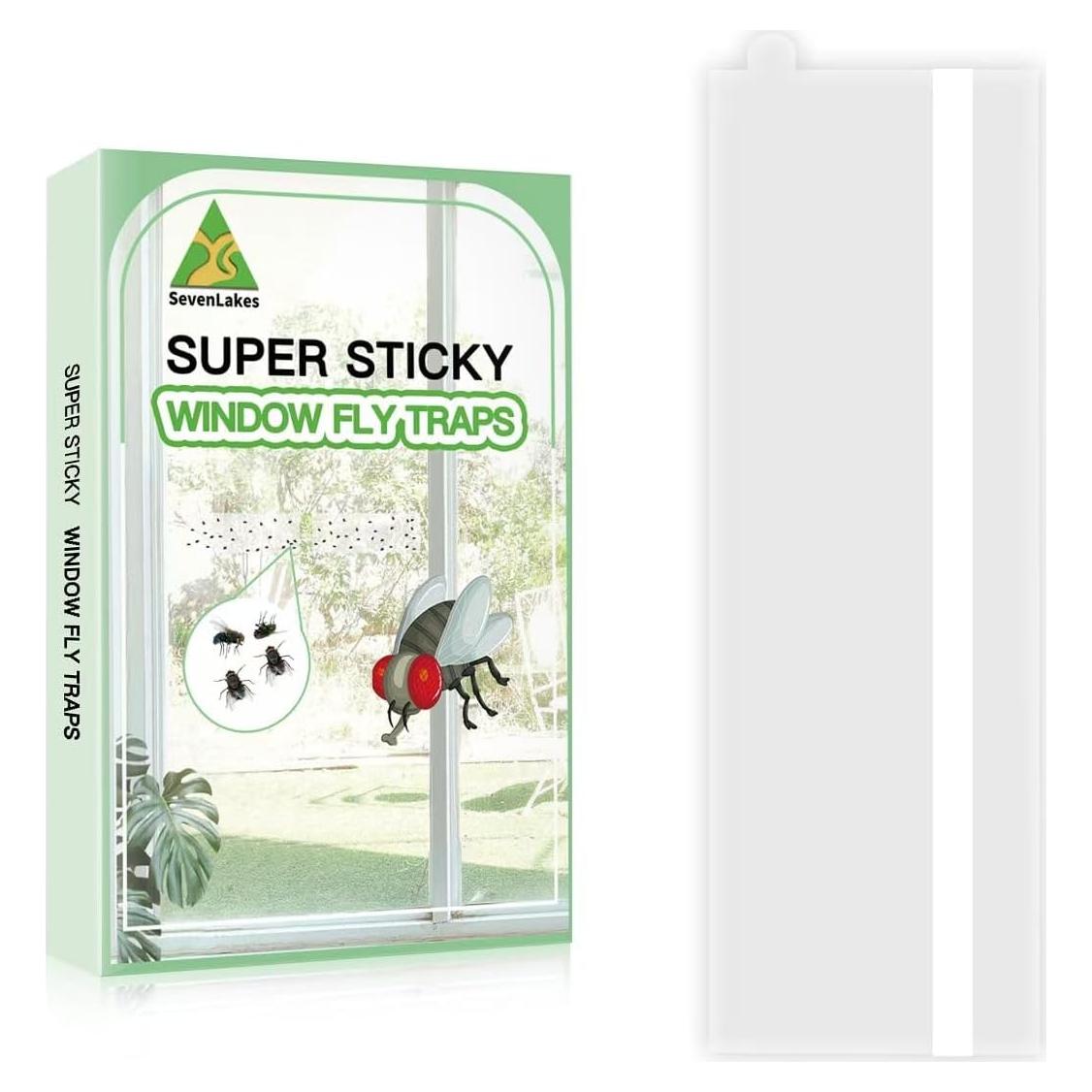 Paquete de 60 trampas adhesivas para moscas Seven Lakes
