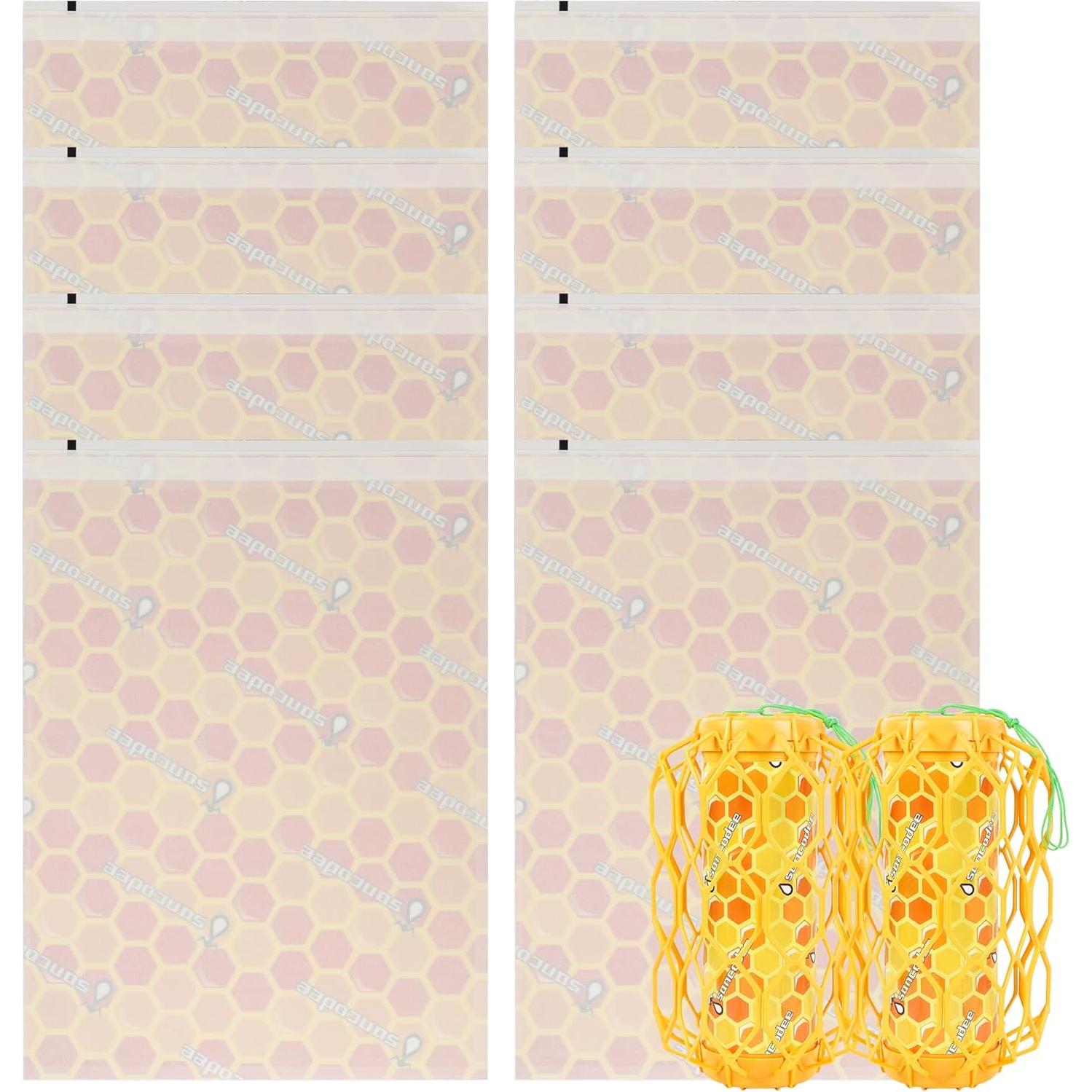 Recargas Adhesivas para Trampa de Avispas Sancodee - 8 Unidades Naranja