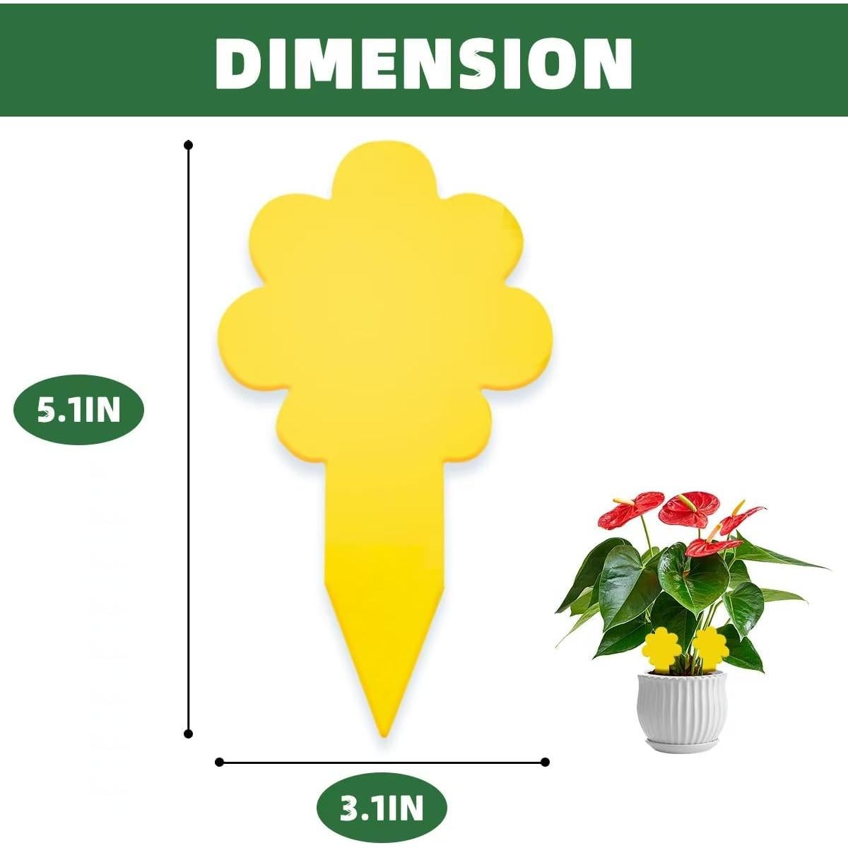 Trampas Adhesivas Amarillas en Flor Sevenlakes - 36 Unidades