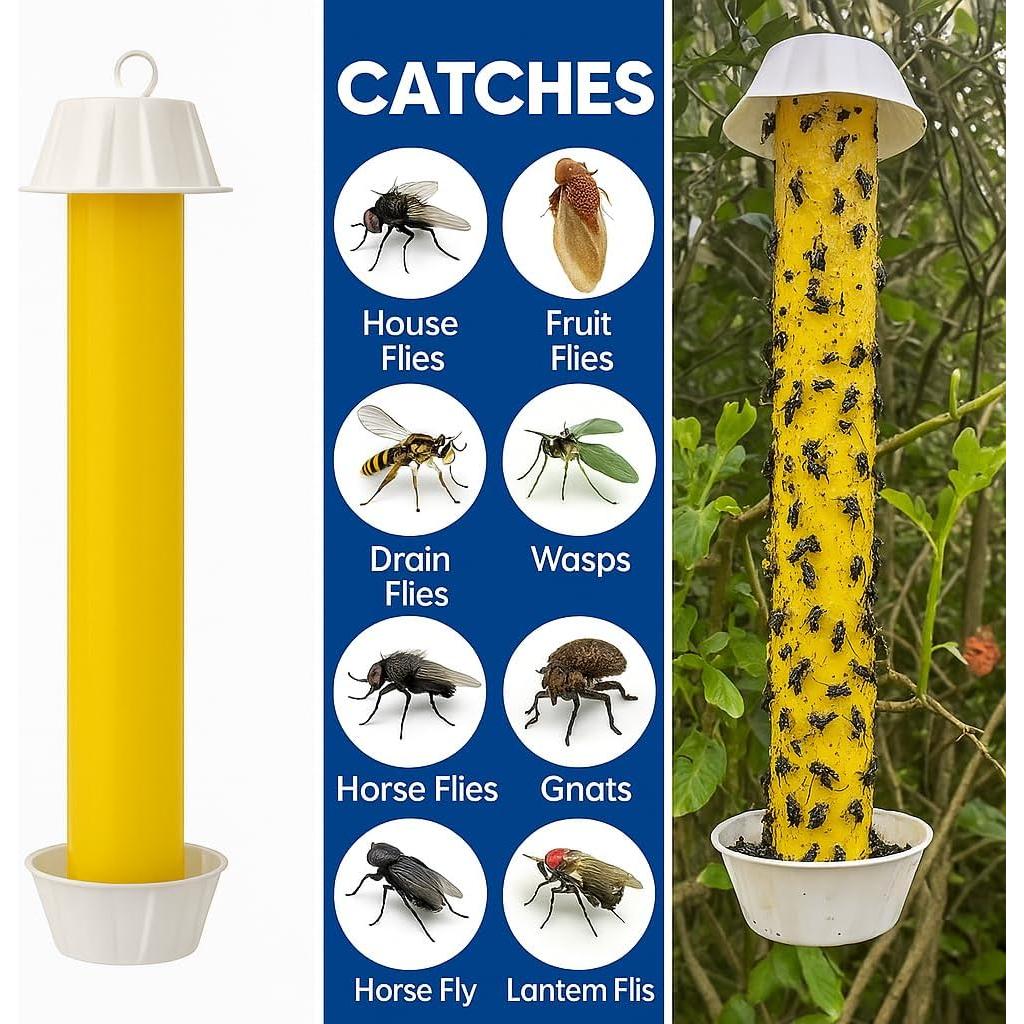 Trampas Adhesivas para Moscas PESTUSRD - Paquete de 4 Unidades