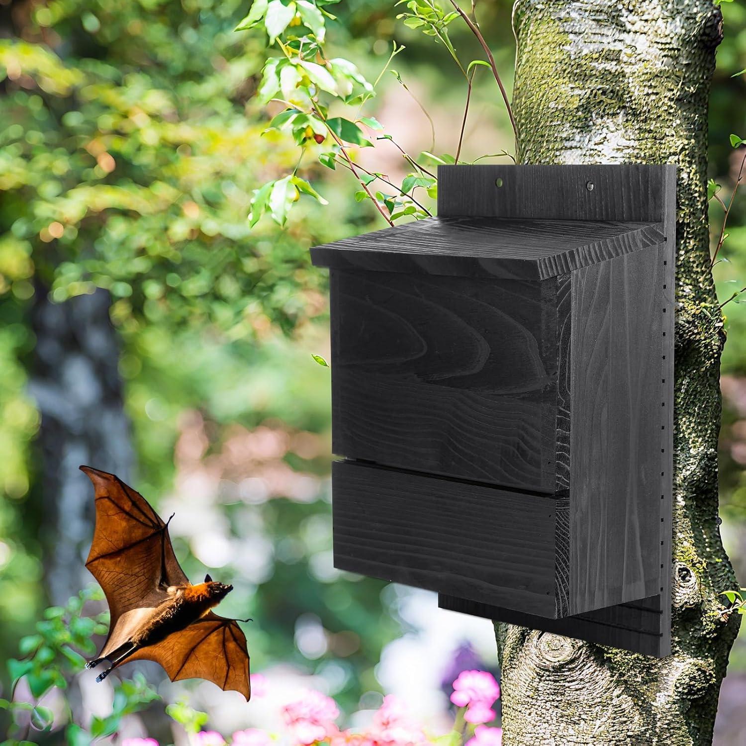 Casa para Murciélagos de 4 Cámaras GlikCeil - Madera de Cedro