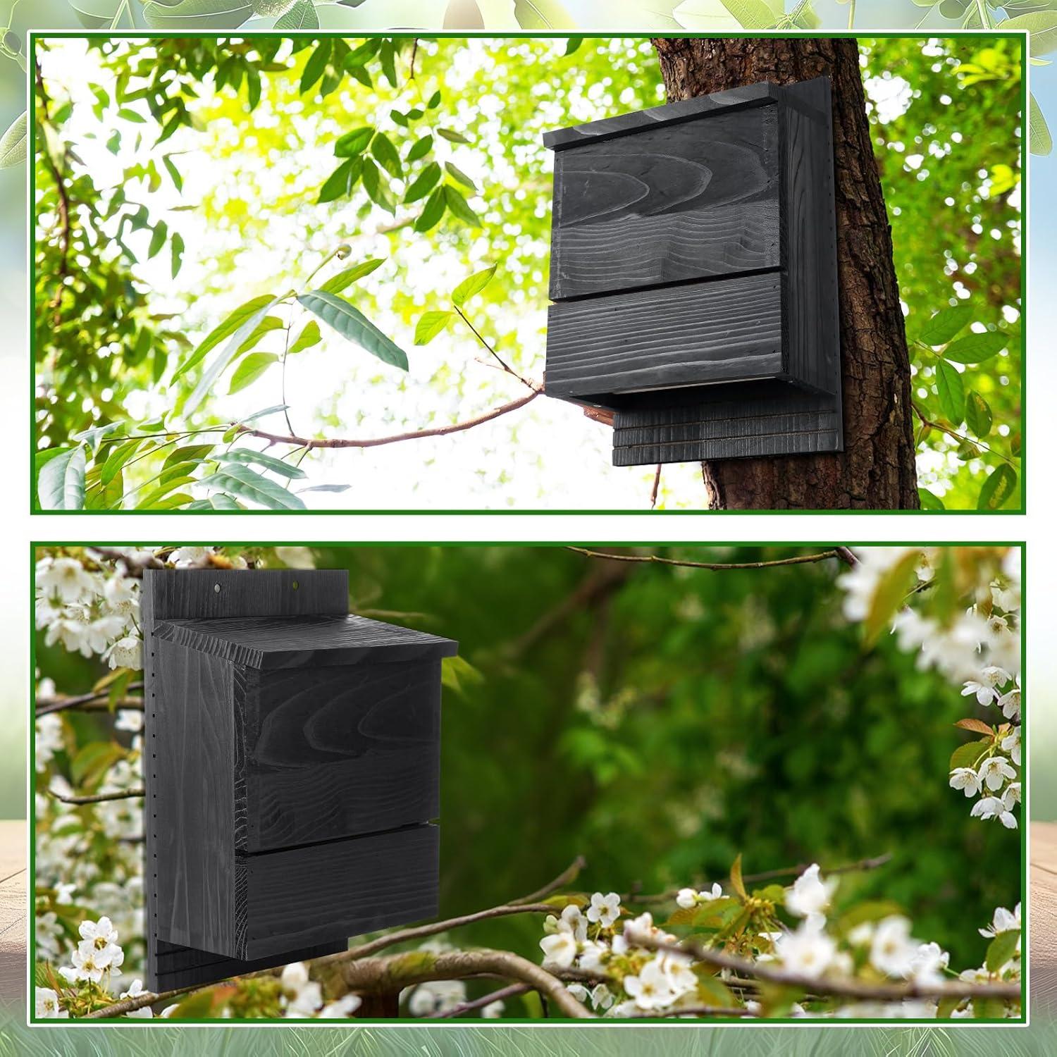 Casa para Murciélagos de 4 Cámaras GlikCeil - Madera de Cedro