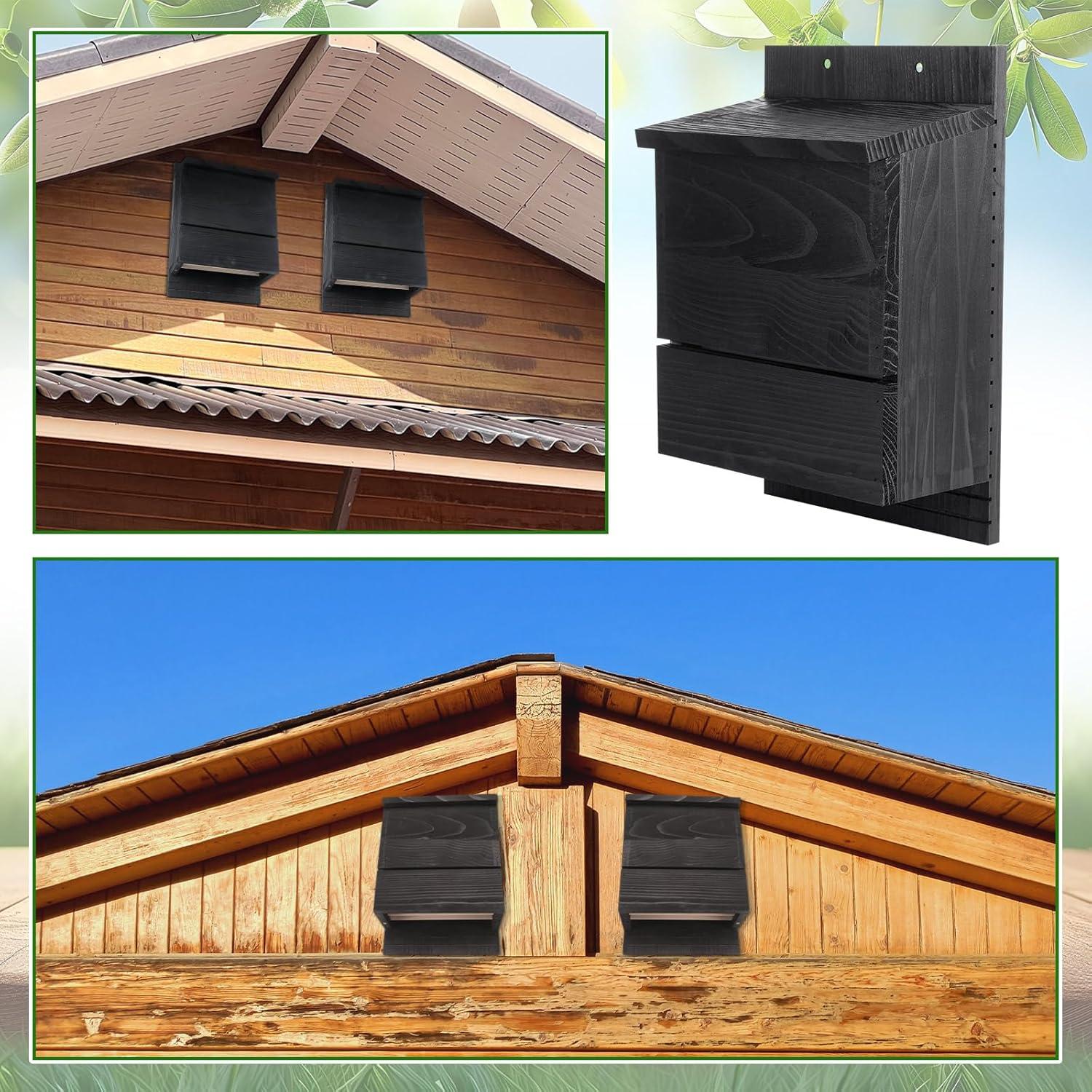 Casa para Murciélagos de 4 Cámaras GlikCeil - Madera de Cedro