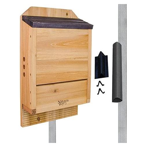 Casa para Murciélagos de Cedro Nature's Way con Poste Triangular