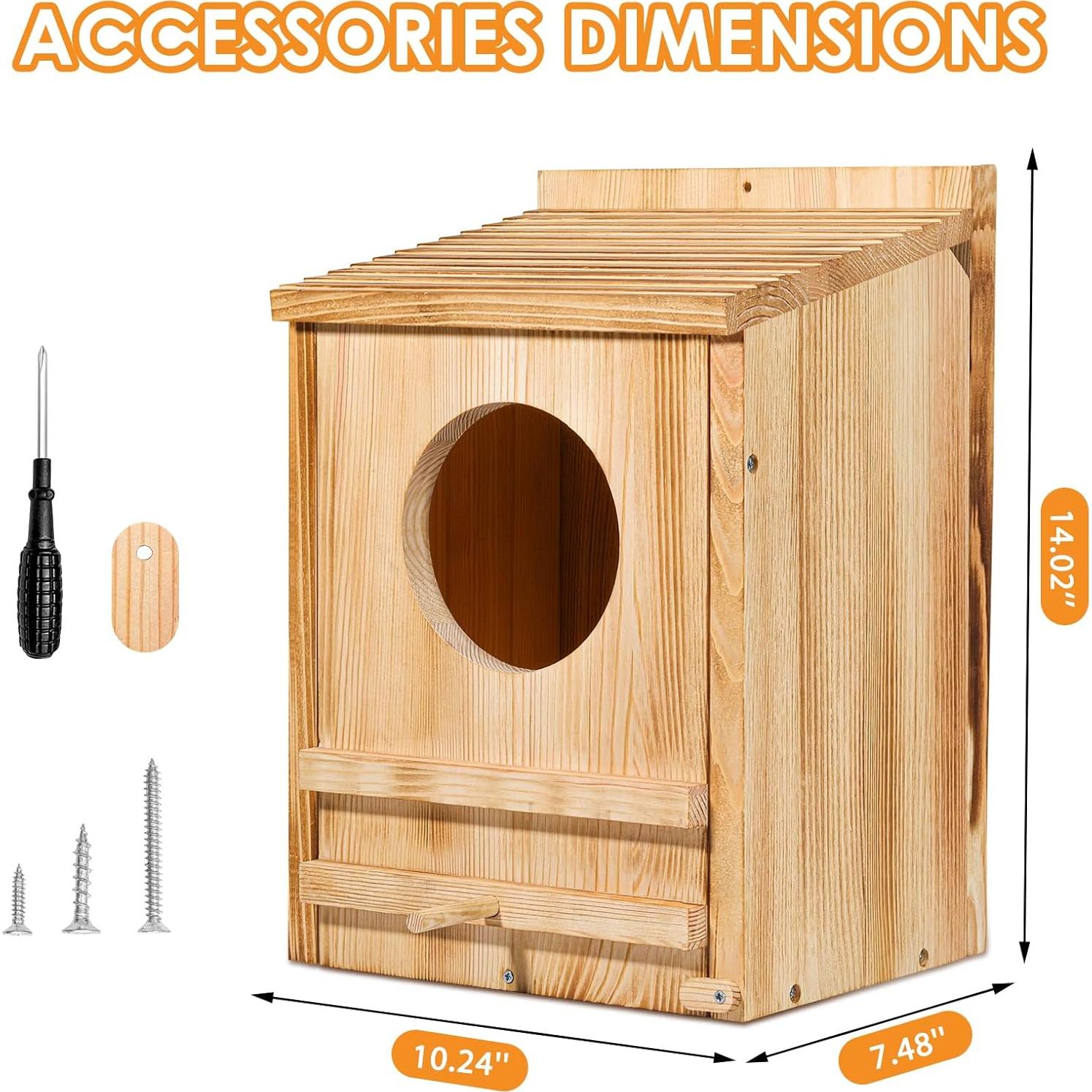 Casa de Búho ONKO 25.8x19.0x35.5 cm para Exterior