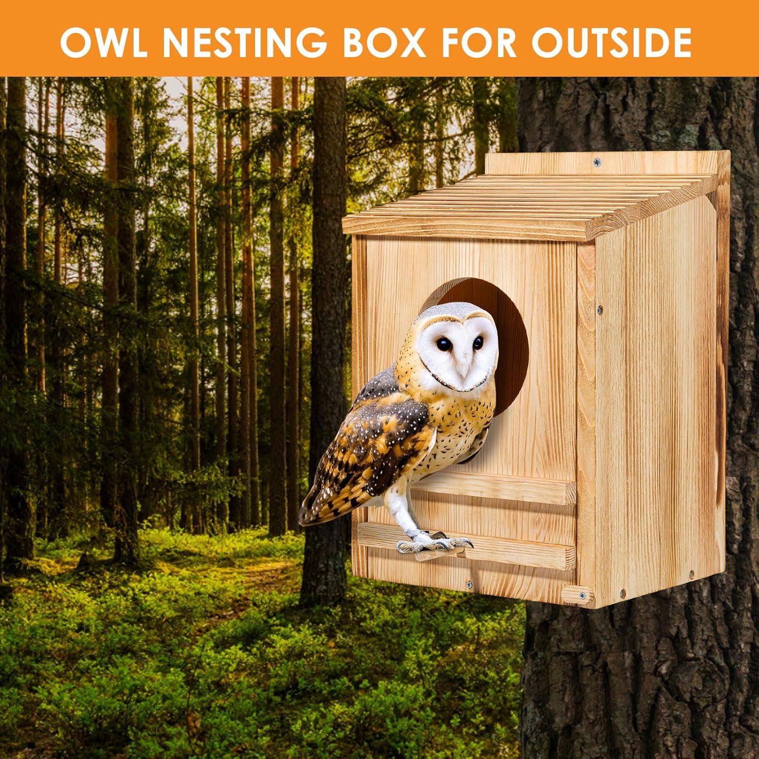 Casa de Búho ONKO 25.8x19.0x35.5 cm para Exterior