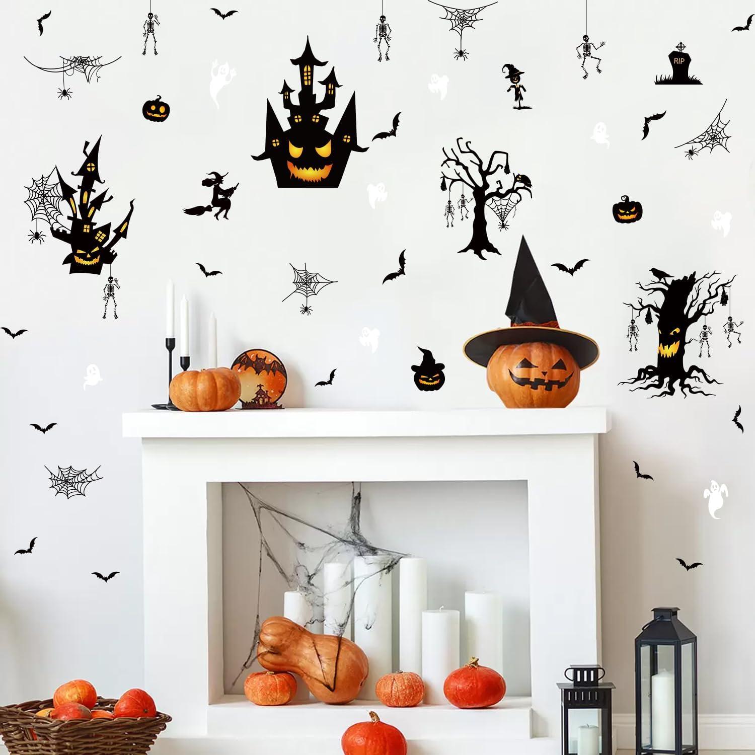 Calcomanías de Halloween LHIUEM 30x90cm Vinilo Doble Cara