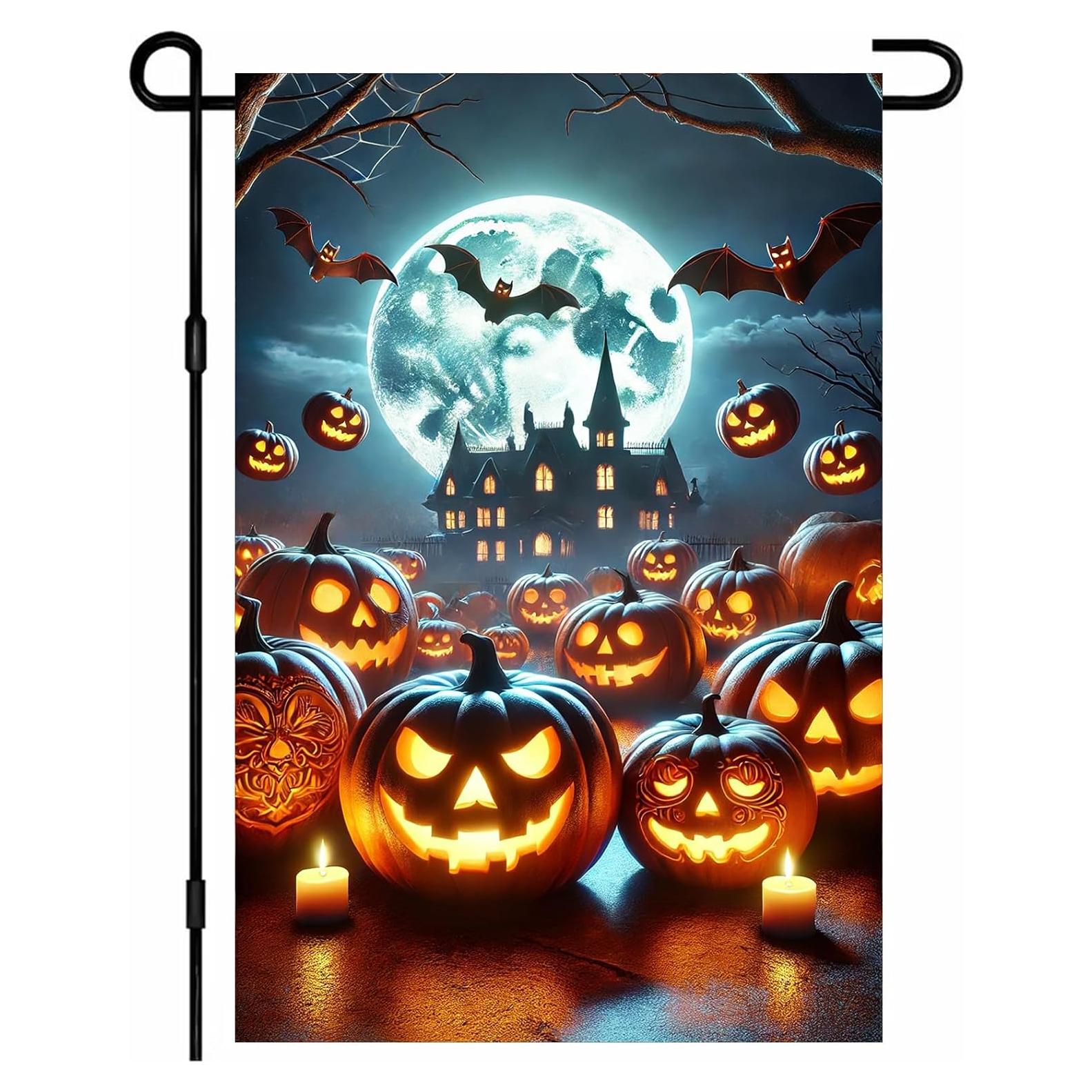 Bandera de Jardín Halloween BlissYard 30x46 cm Doble Cara