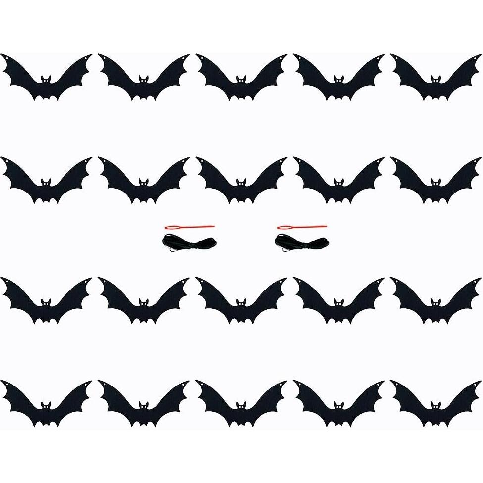 Guirnalda de Murciélago de Fieltro FAZHBARY - 20 Piezas