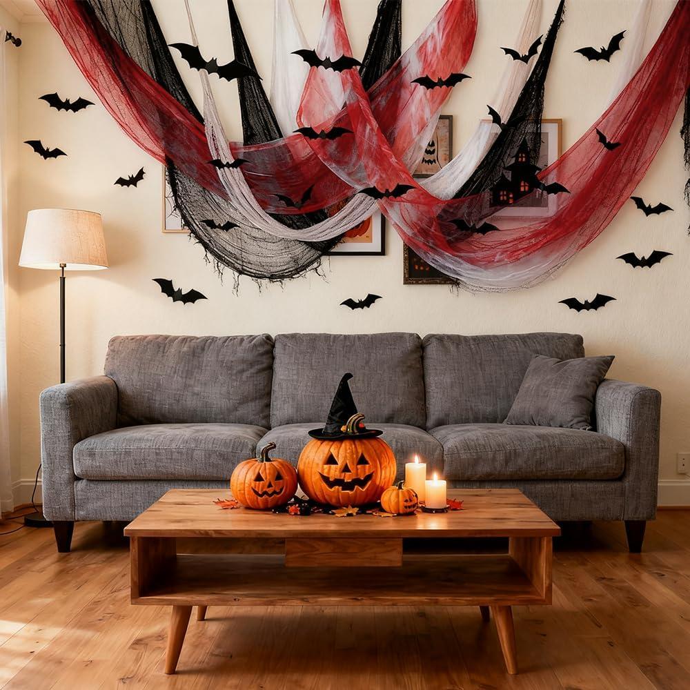 9 Paneles Tela Espeluznante Halloween QINYIER 182.88x76.2cm