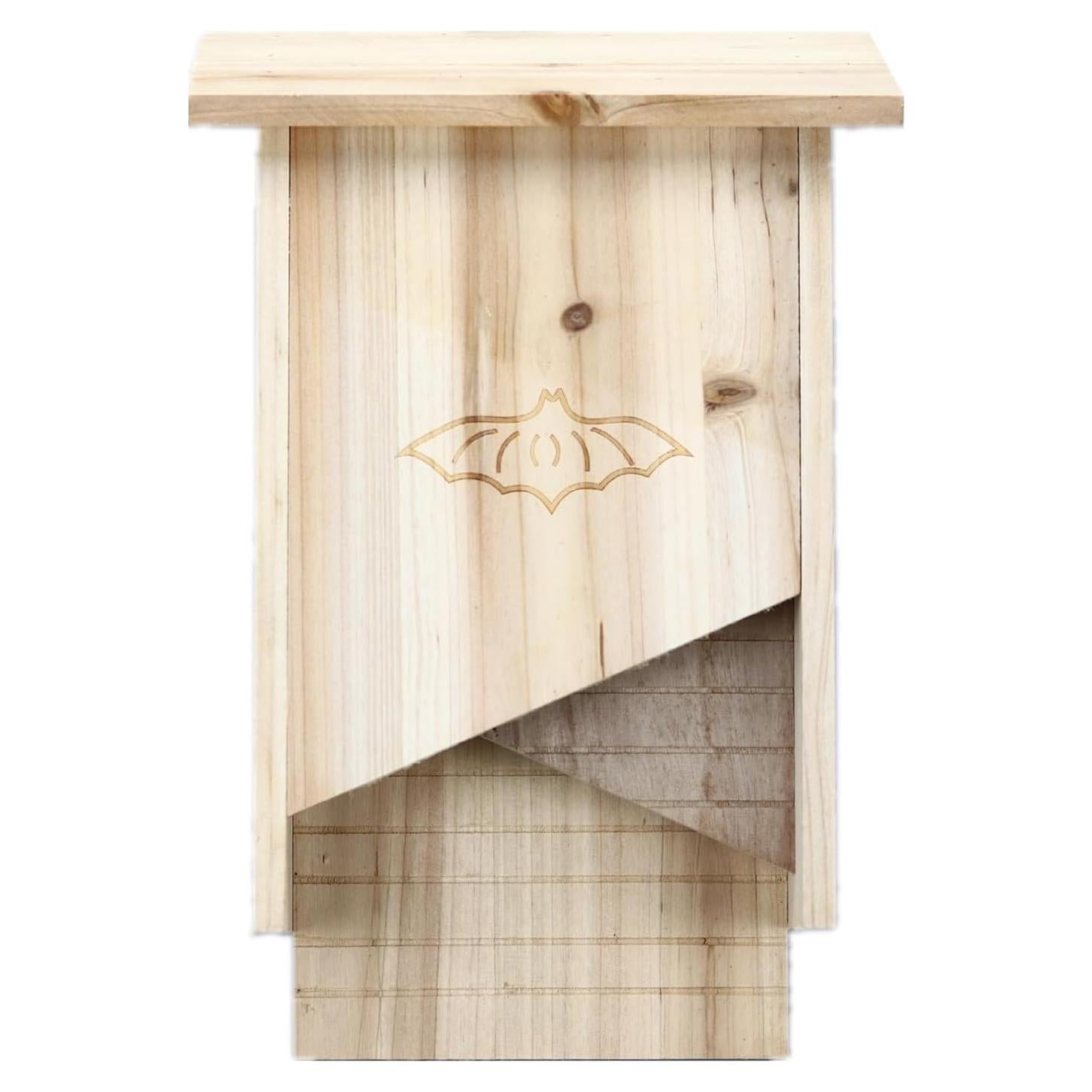 Casa para Murciélagos de Madera 25x11x38cm - Refugio Exterior