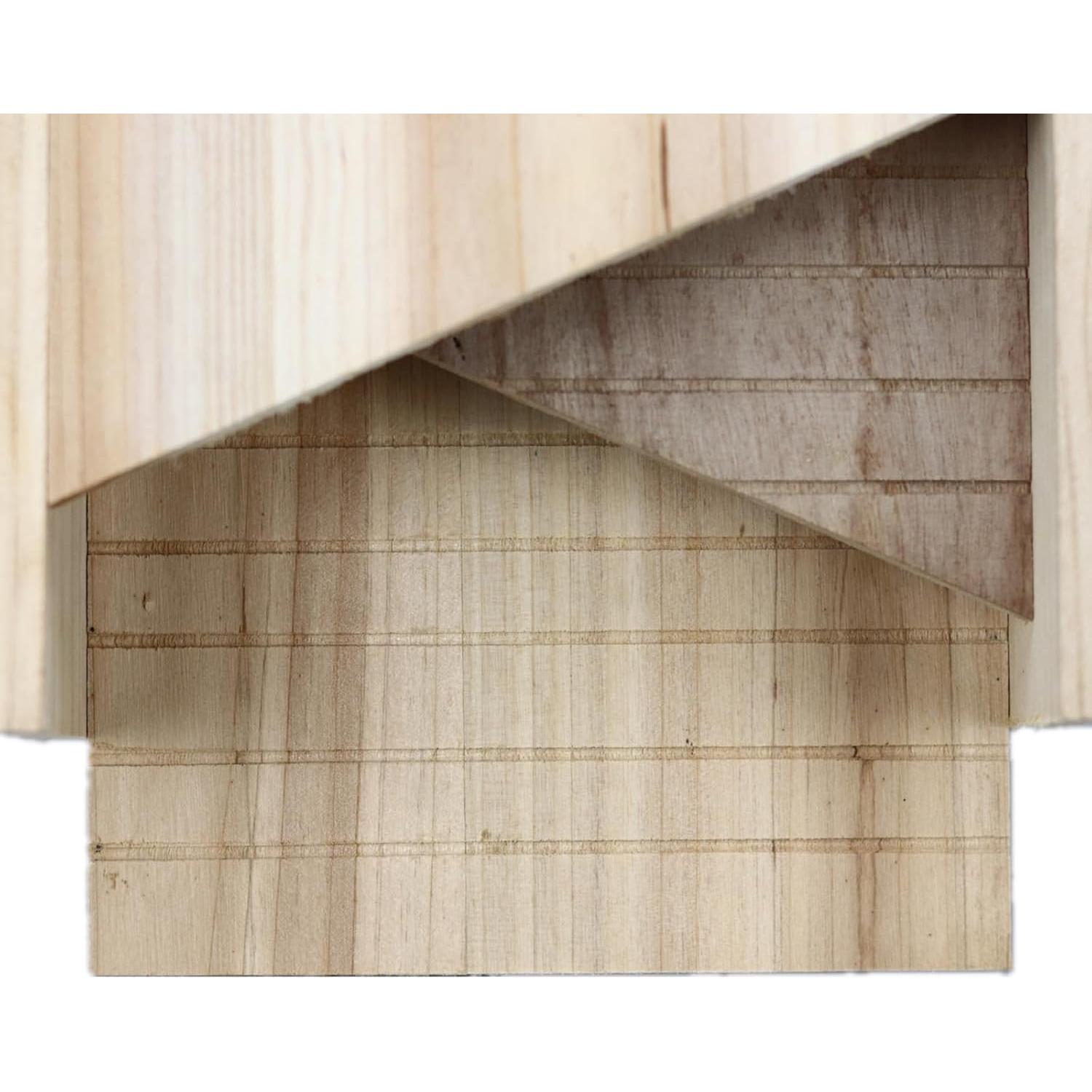 Casa para Murciélagos de Madera 25x11x38cm - Refugio Exterior