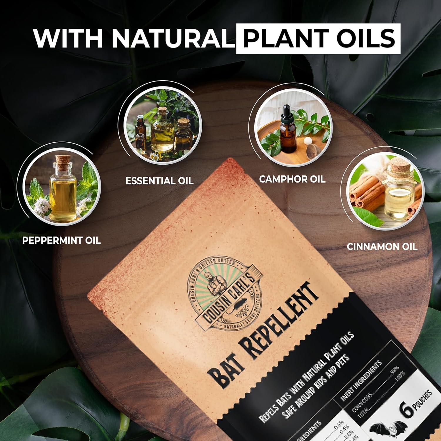 Repelente de Murciélagos Cousin Carl - 12 Bolsas Aromatizadas