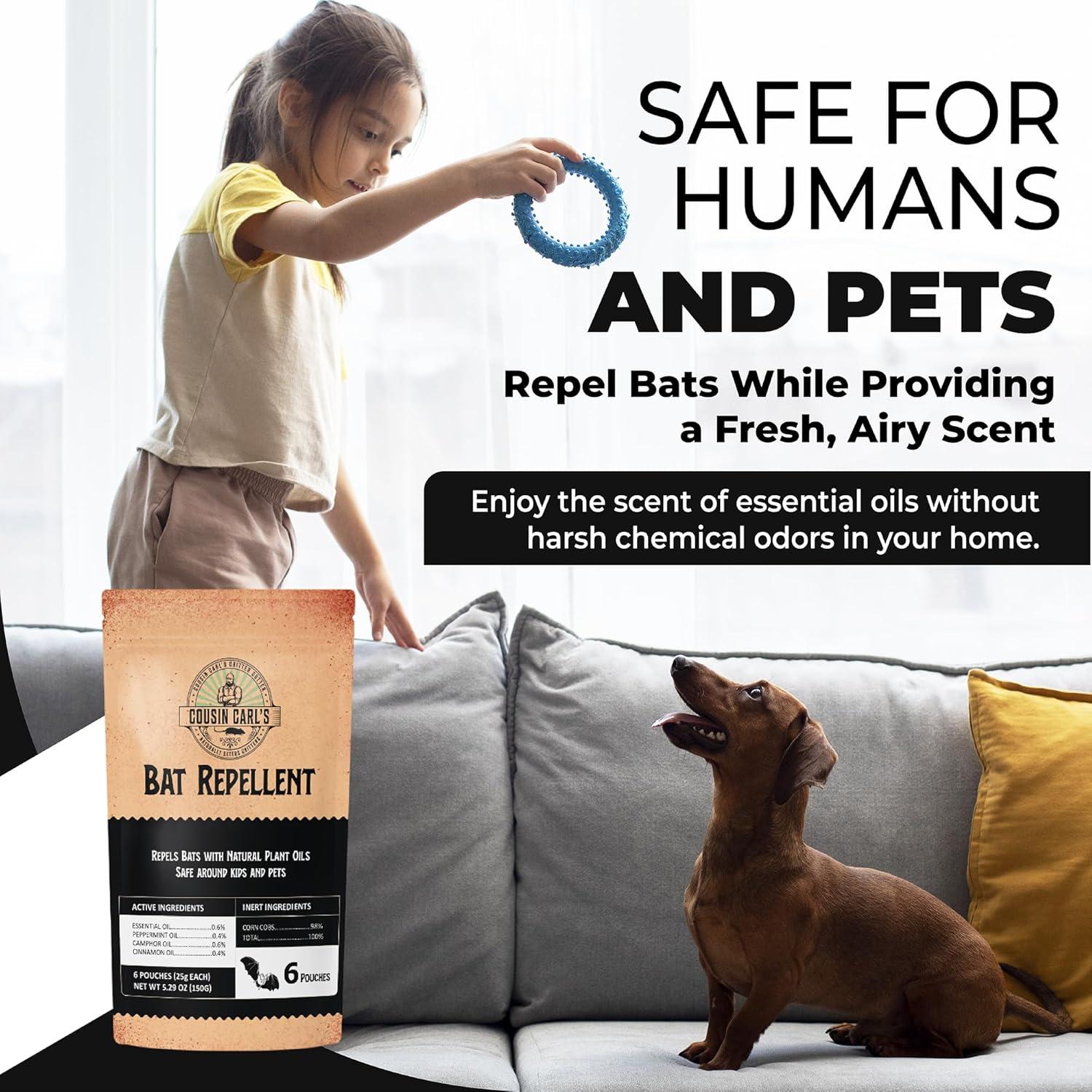 Repelente de Murciélagos Cousin Carl - 12 Bolsas Aromatizadas