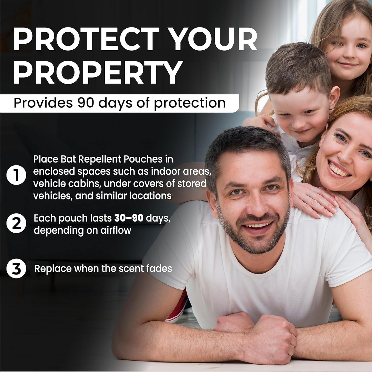 Repelente de Murciélagos Cousin Carl - 12 Bolsas Aromatizadas