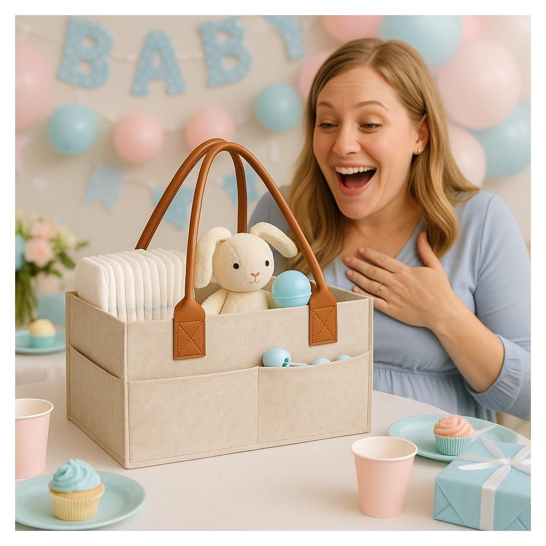 Cesta de Pañales Fieltro PRIMERA COLLECTIONS 25x38 cm