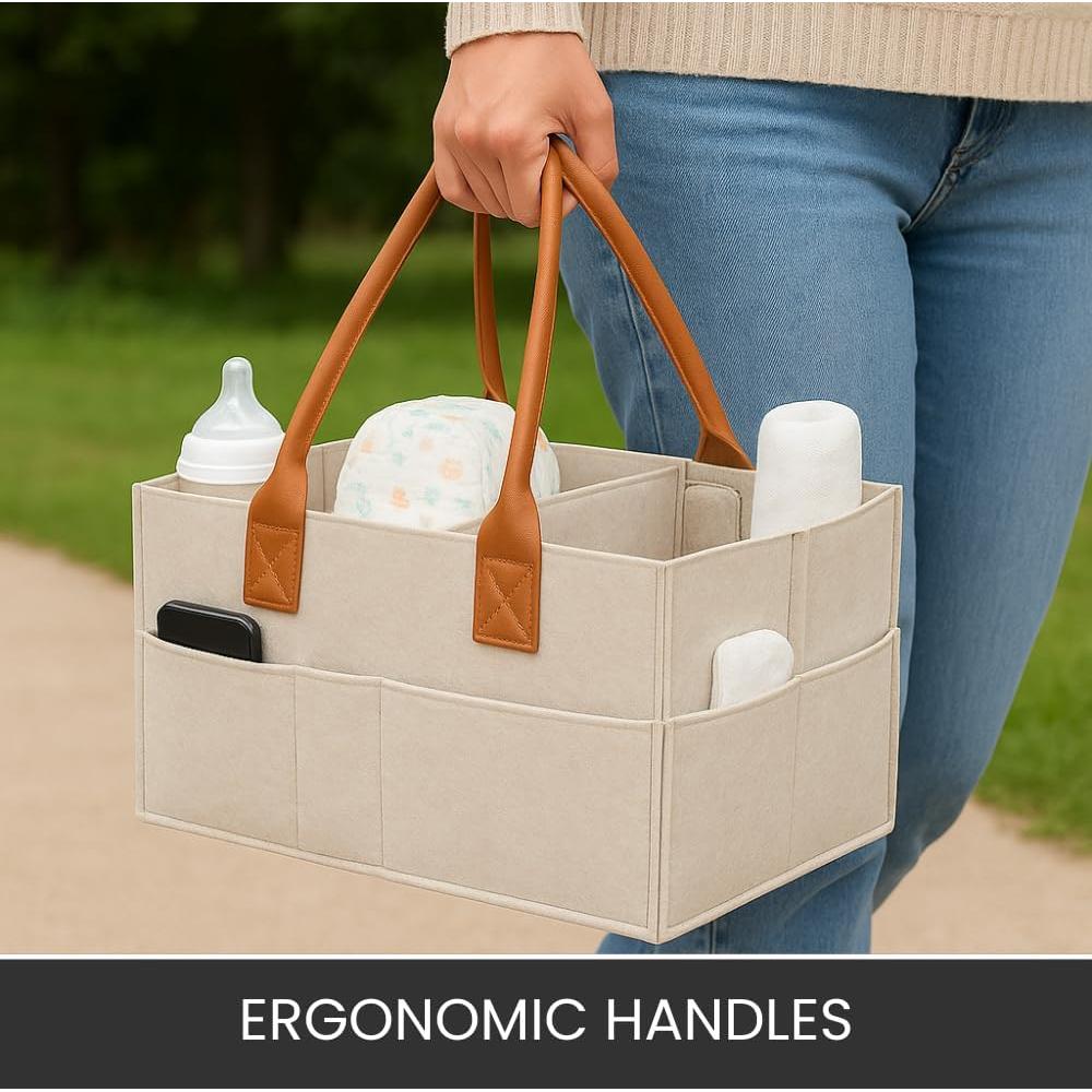 Cesta de Pañales Fieltro PRIMERA COLLECTIONS 25x38 cm