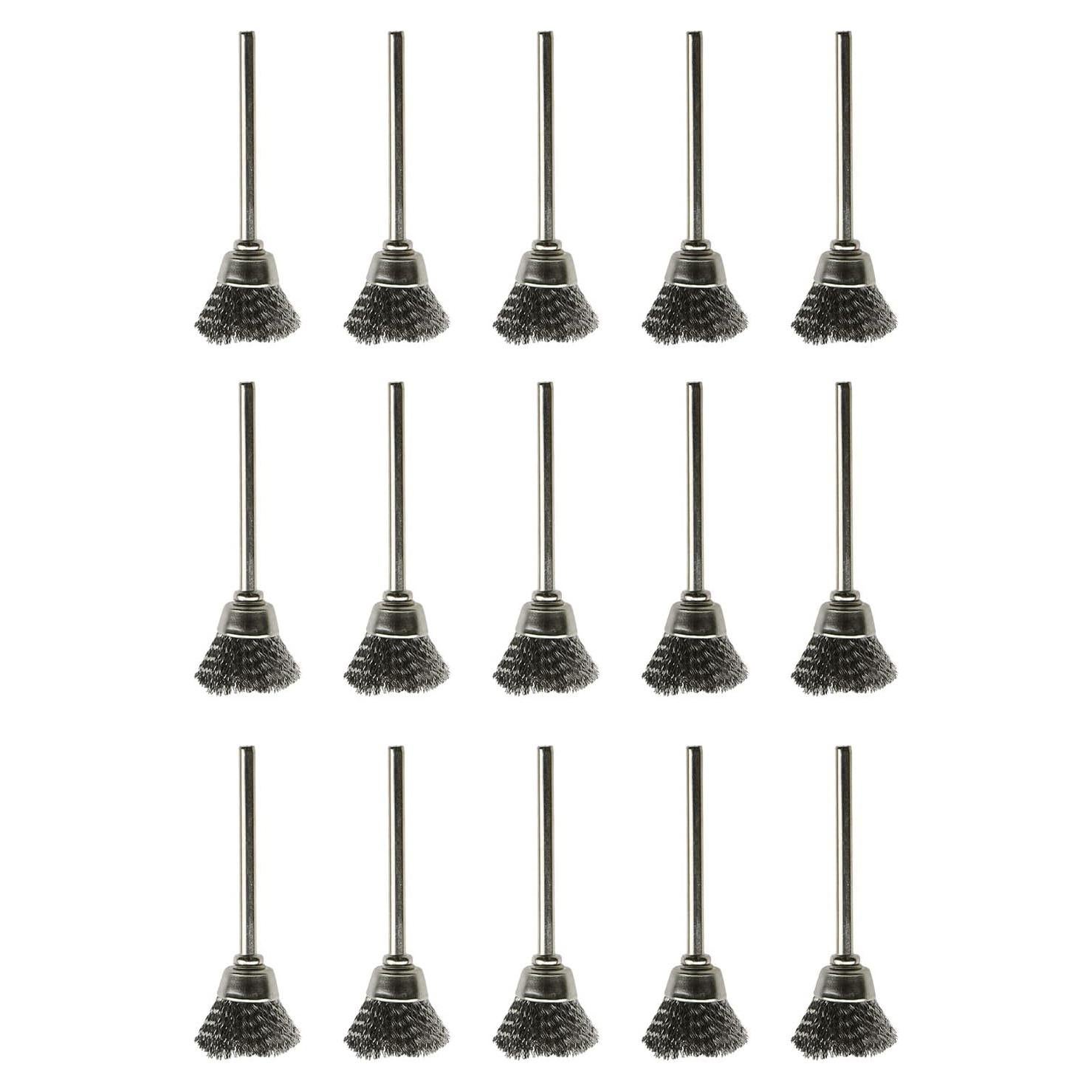 15 Ruedas de Cepillo de Alambre Inoxidable 50x15mm SQXBK