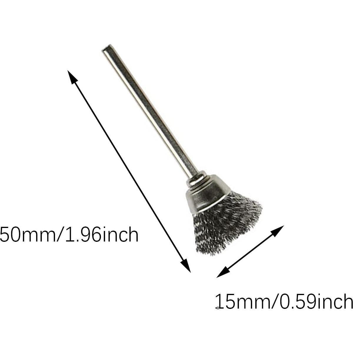 15 Ruedas de Cepillo de Alambre Inoxidable 50x15mm SQXBK