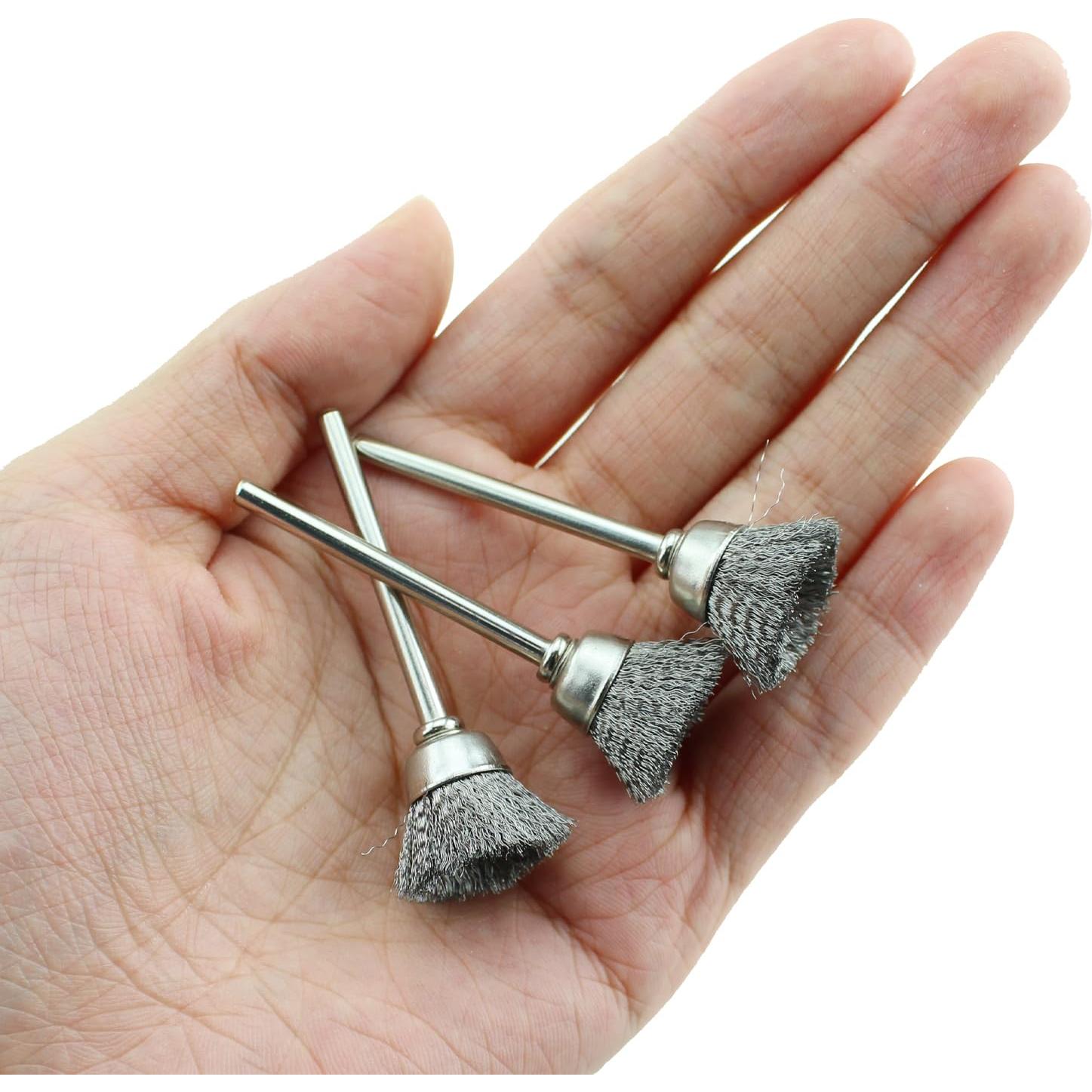 15 Ruedas de Cepillo de Alambre Inoxidable 50x15mm SQXBK