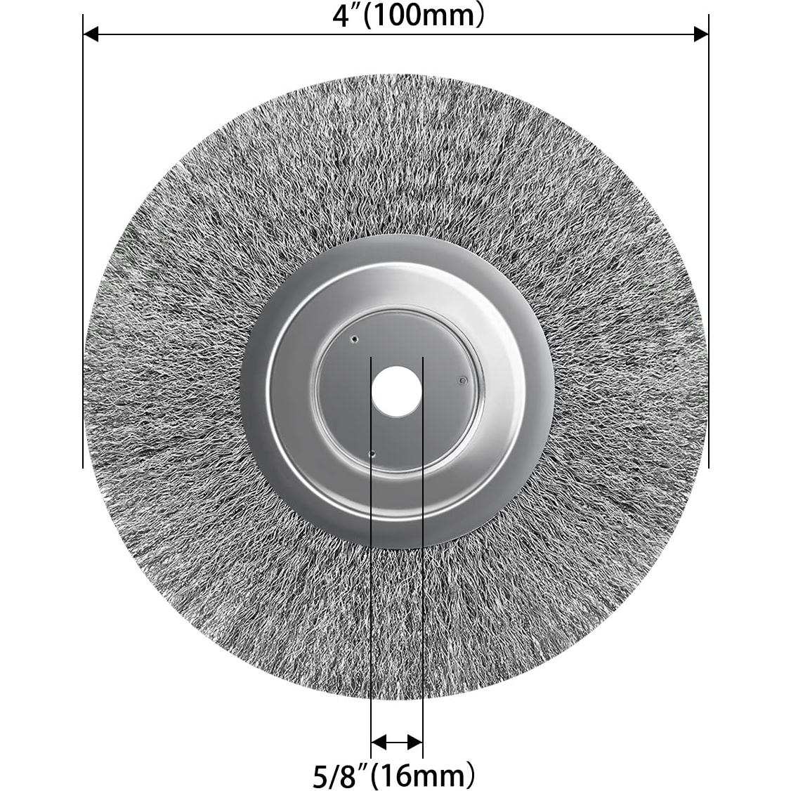 Cepillo de Alambre YKLP 100mm Acero Inoxidable para Amoladora