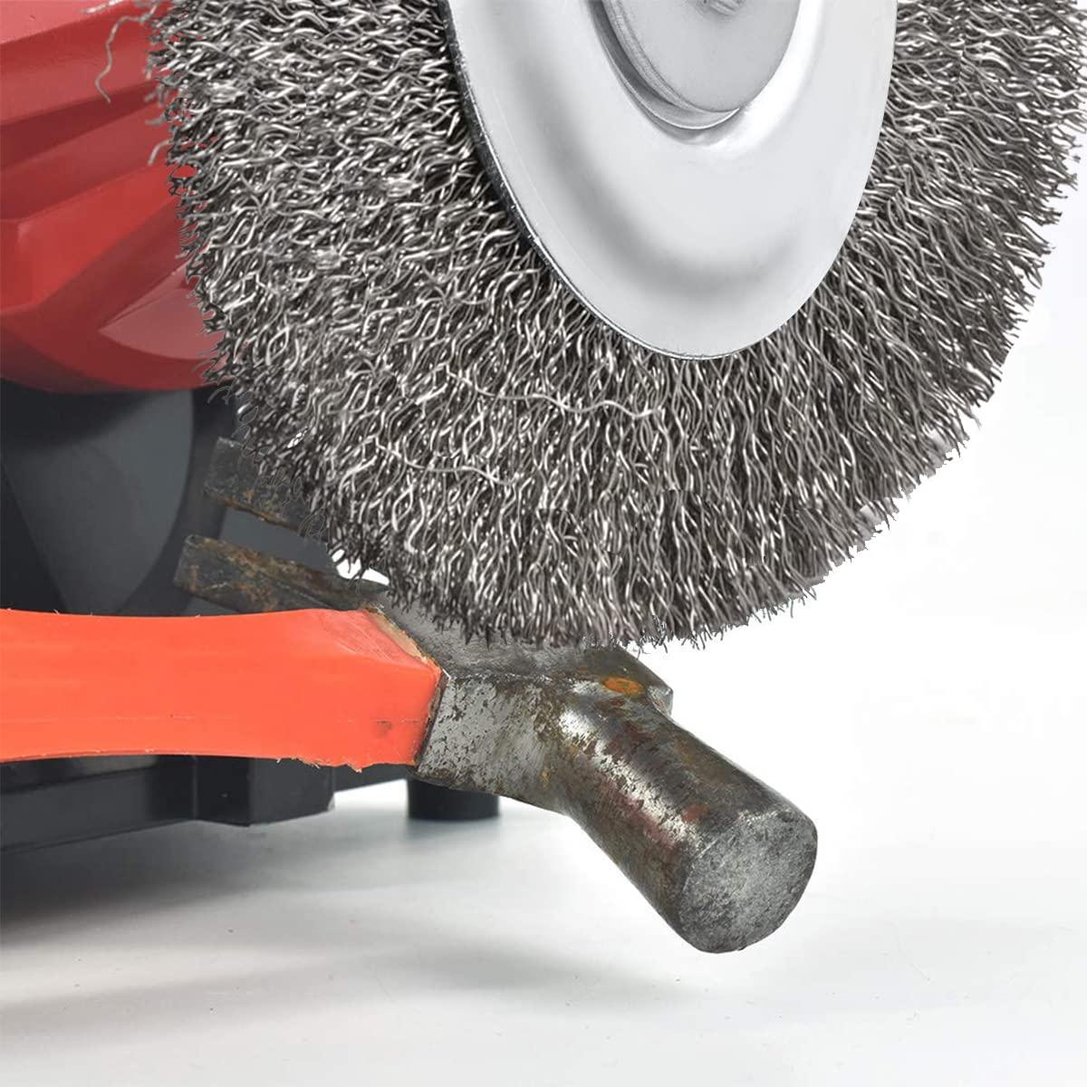 Cepillo de Alambre YKLP 100mm Acero Inoxidable para Amoladora