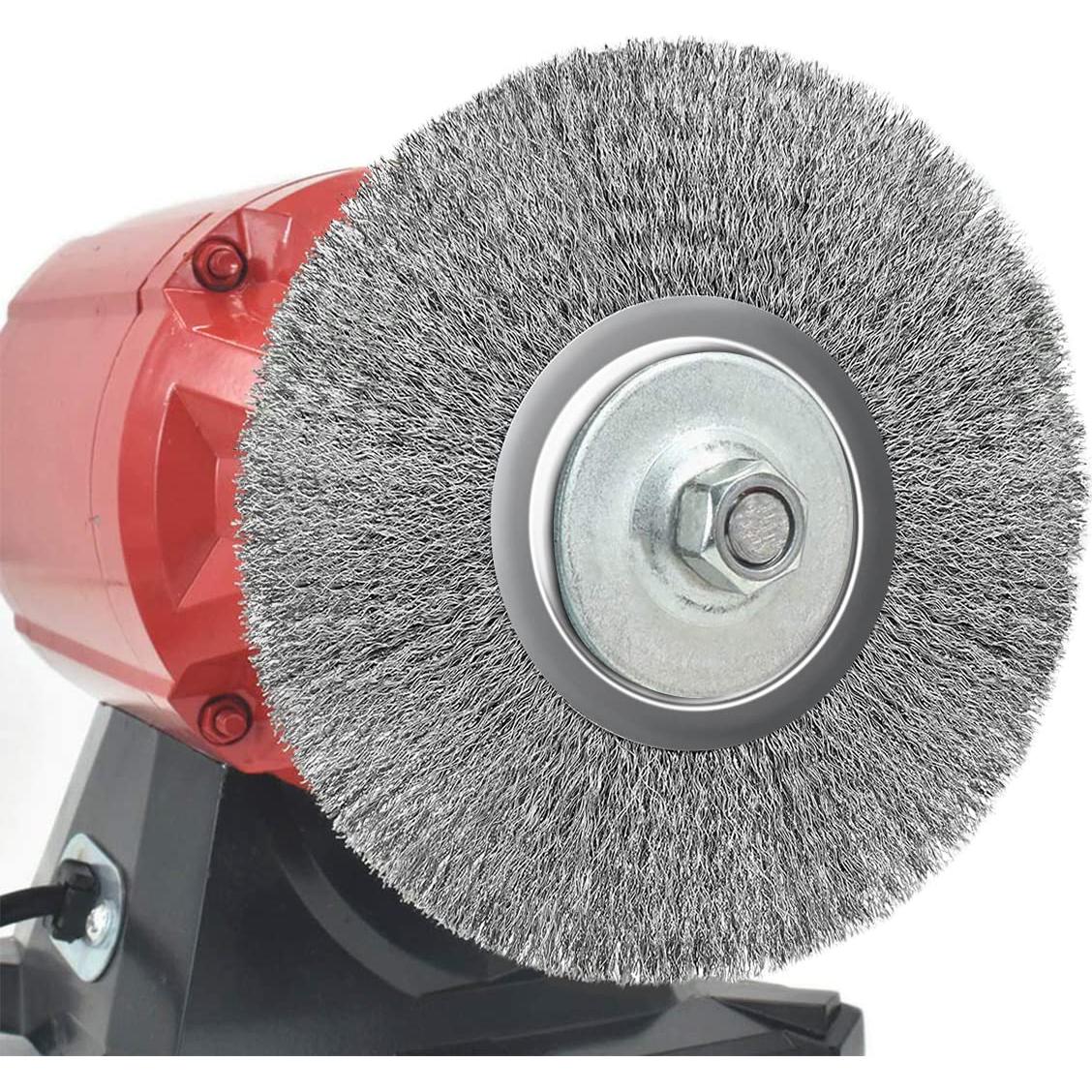 Cepillo de Alambre YKLP 100mm Acero Inoxidable para Amoladora