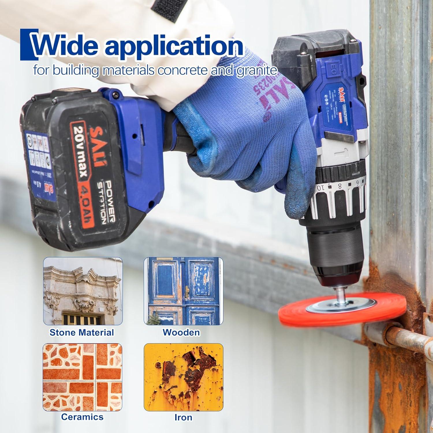 Juego de Cepillos Abrasivos de Nylon SALI 9 Piezas 3 Tamaños