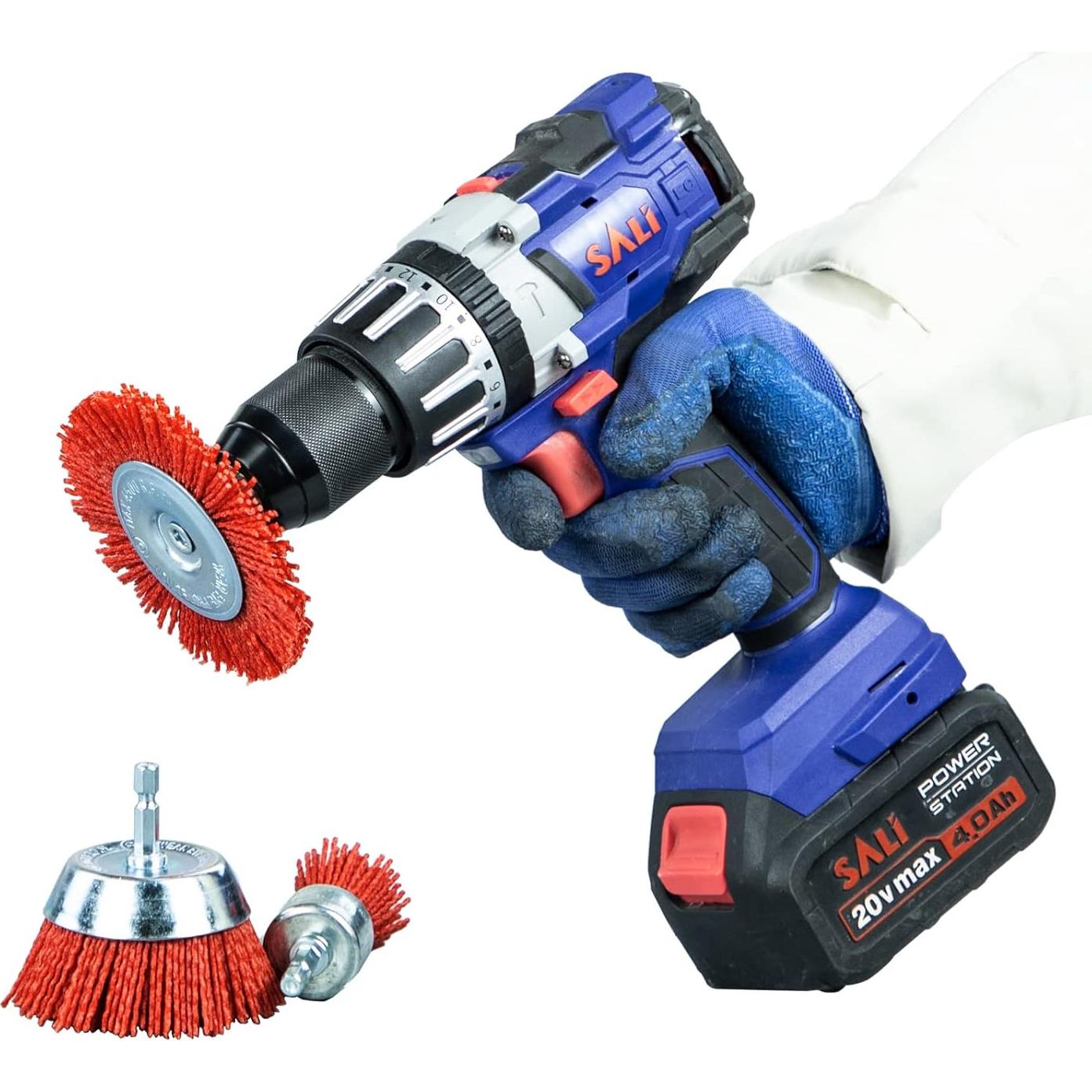 Juego de Cepillos Abrasivos de Nylon SALI 9 Piezas 3 Tamaños