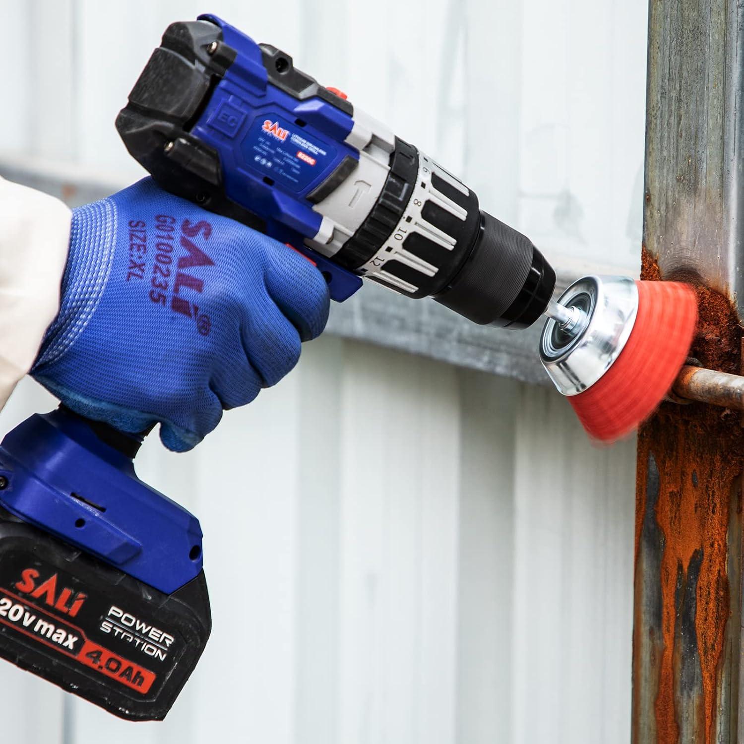 Juego de Cepillos Abrasivos de Nylon SALI 9 Piezas 3 Tamaños