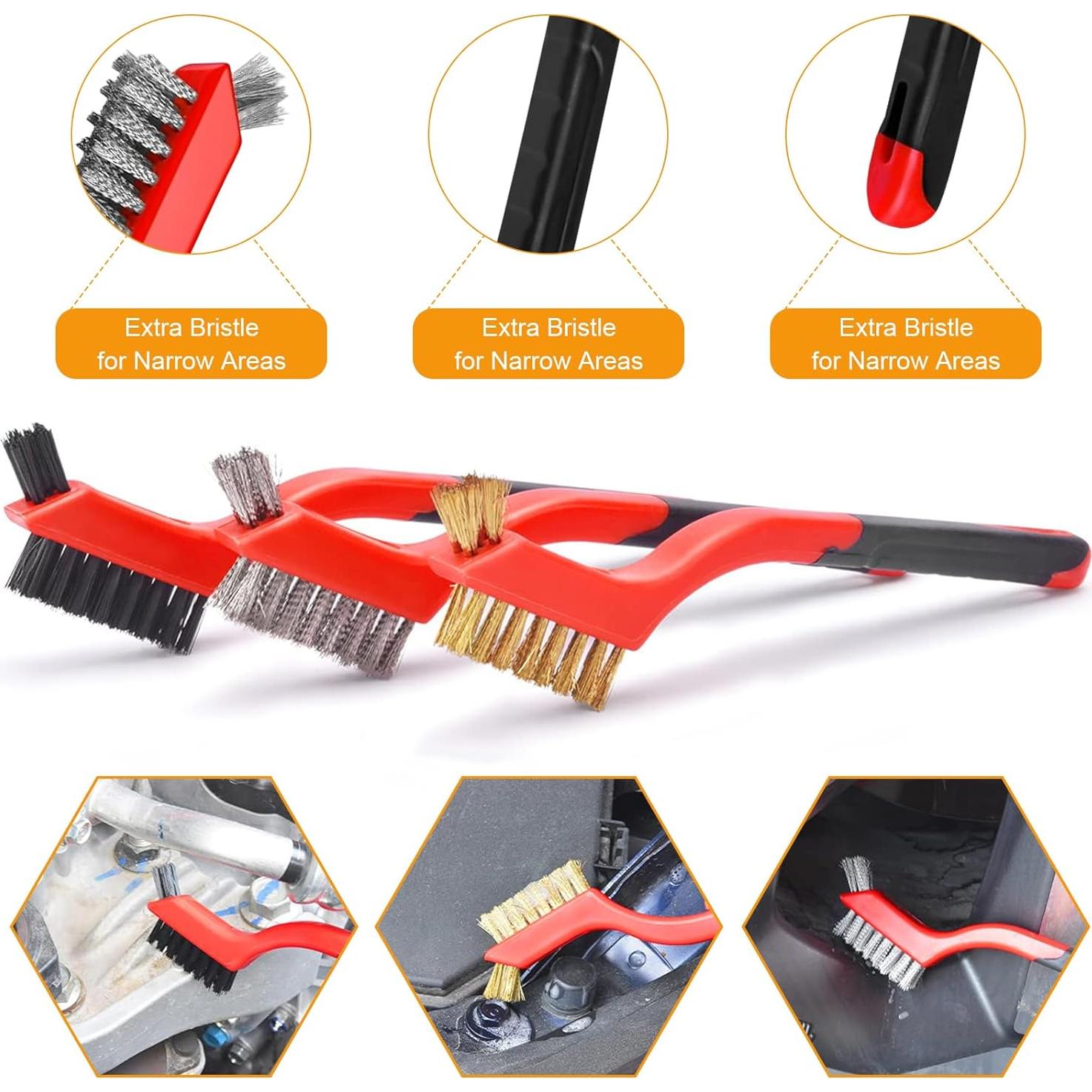 9 Piezas Cepillos de Alambre IPELY para Taladro 17.78 cm