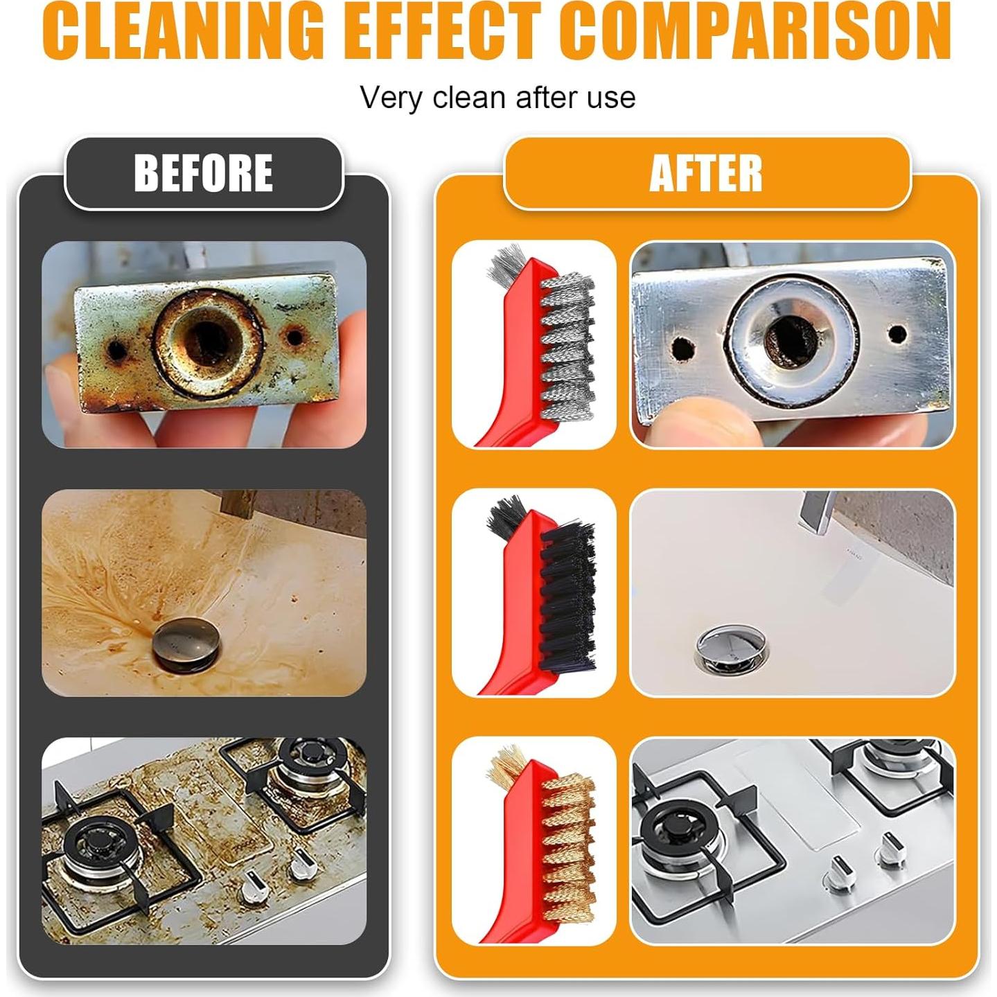 9 Piezas Cepillos de Alambre IPELY para Taladro 17.78 cm